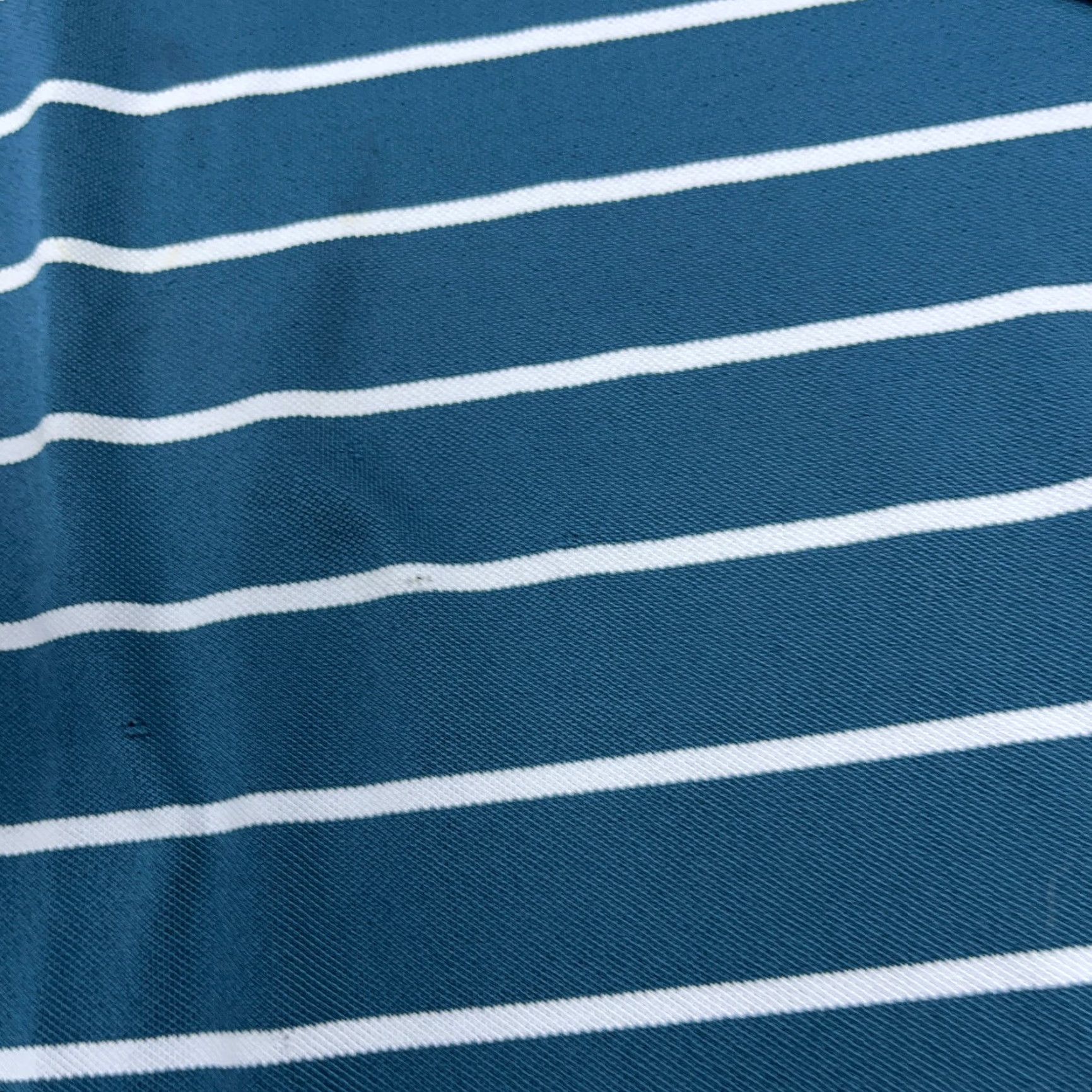 Footjoy FootJoy Polo Shirt Men XL Blue White Yellow Striped Performance Golf Club Aqua* Size US XL / EU 56 / 4 - 6 Thumbnail
