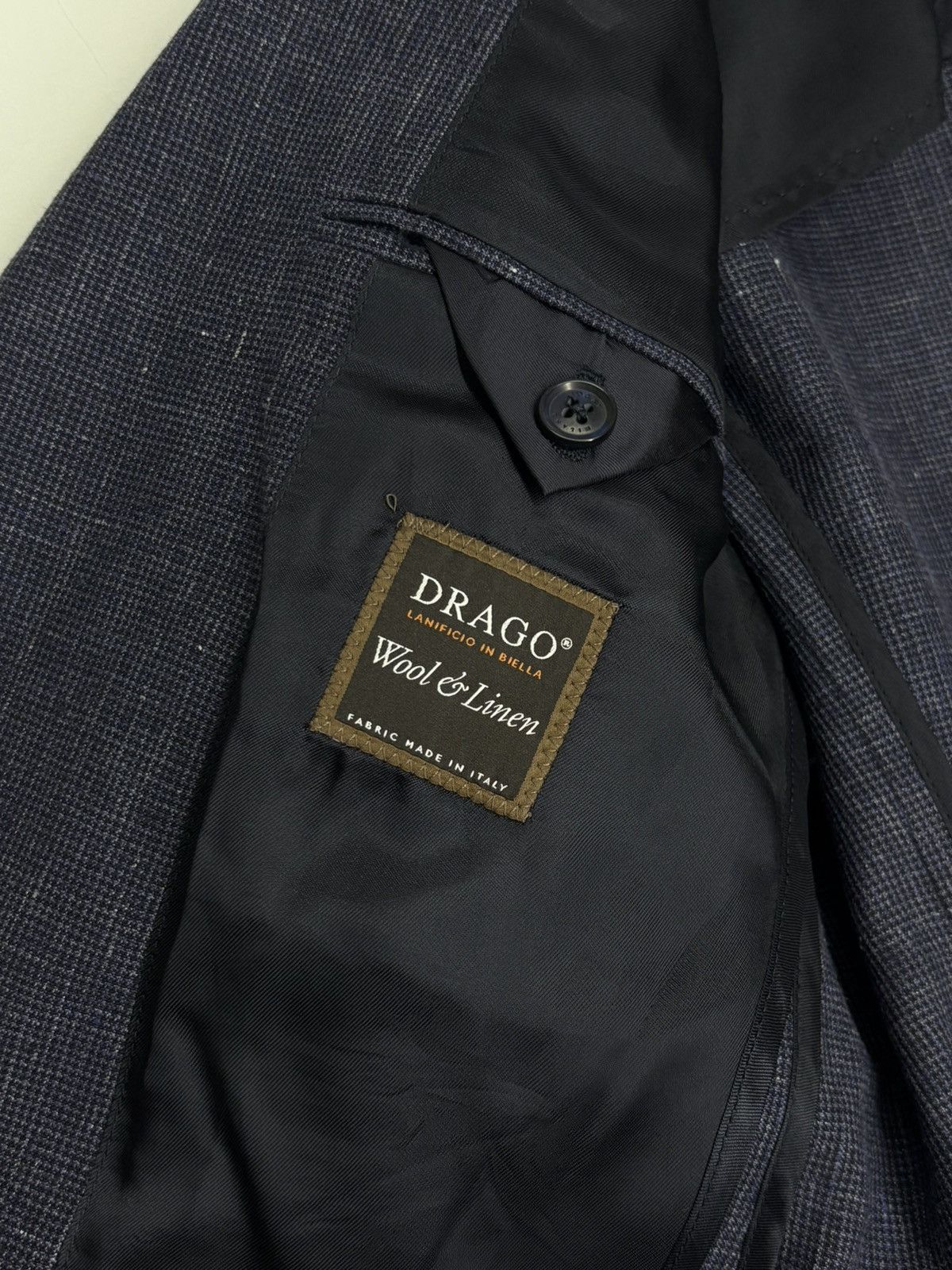 Boggi Boggi Linen Wool Blue Blazer Jacket Men’s 48R Size 48R - 15 Thumbnail