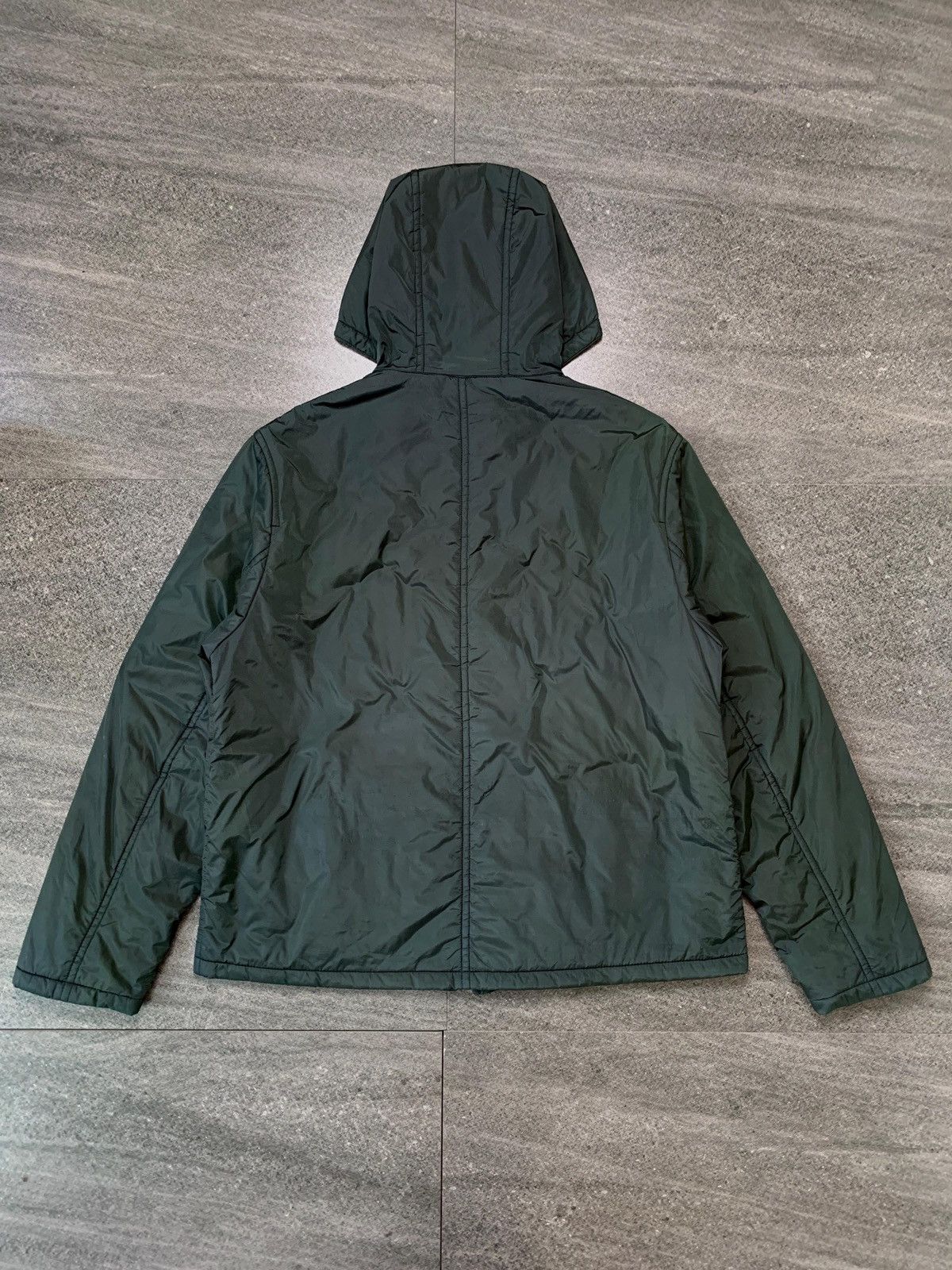 Prada FREE TAX! 2000s Dark Green Light Nylon Jacket Size US S / EU 44-46 / 1 - 5 Thumbnail