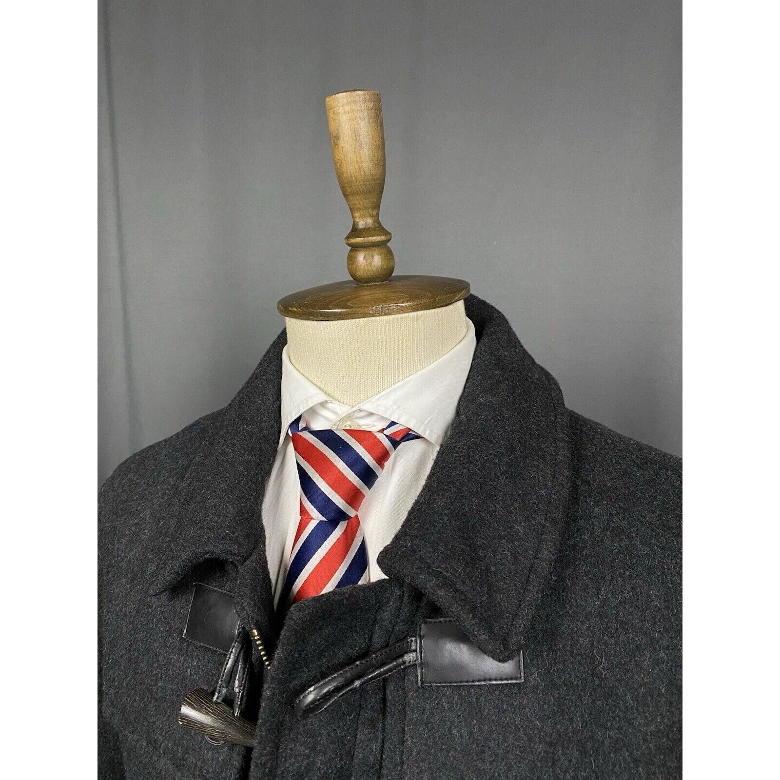 Barbour Barbour Men's Gray Wool Duffle Long Coat Size 48/56 Size US XL / EU 56 / 4 - 6 Thumbnail
