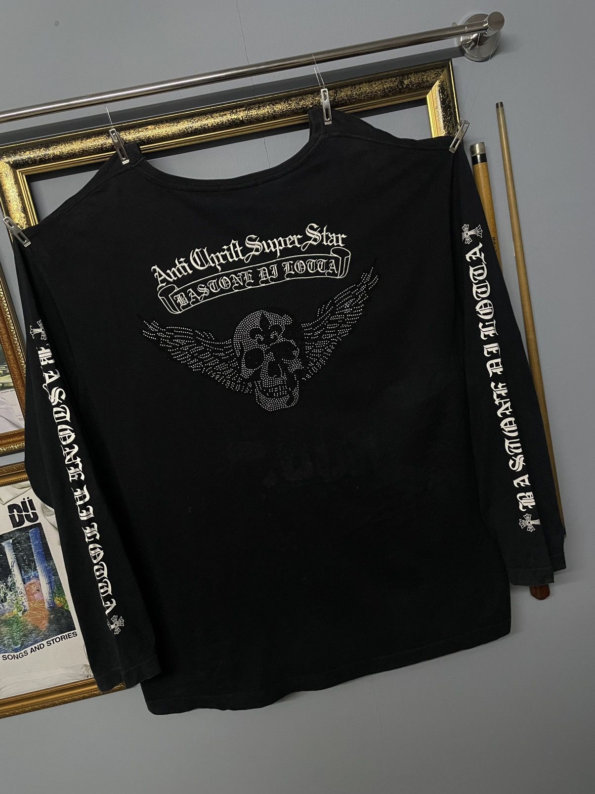 Affliction Vintage Japan Designer Bladlage AntiCraft Skull Longsleeve Size US XXL / EU 58 / 5 - 2 Thumbnail