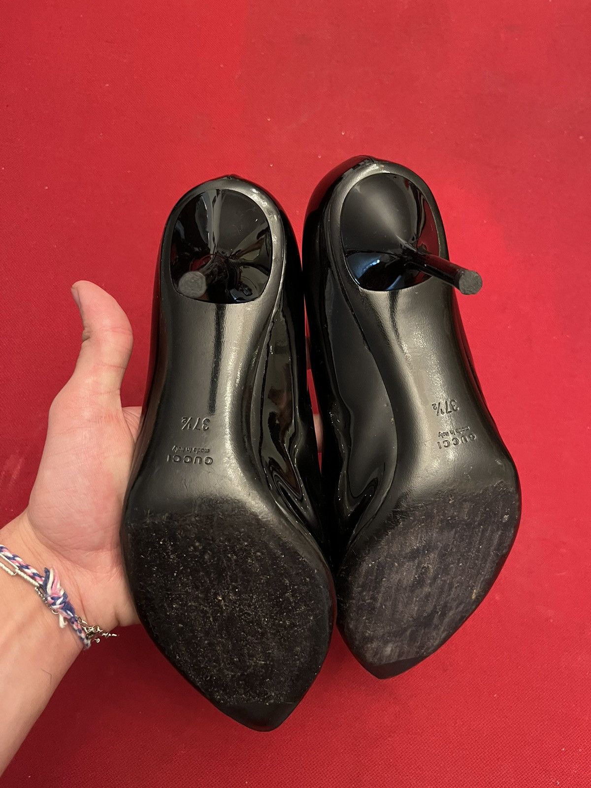 Gucci Gucci Patent Leather Horsebit Heels Size US 7.5 / IT 37.5 - 2 Thumbnail