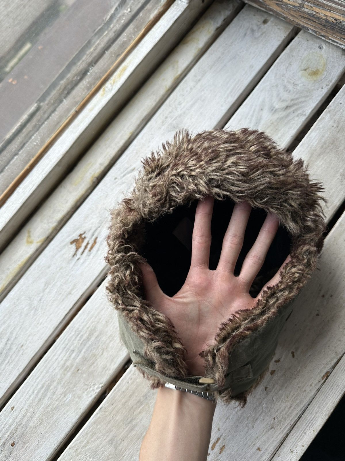 Vintage 🚨Y2K HYPE FUZZY MOHAIRE AVIATOR USHANKA HAT bubble Size ONE SIZE - 2 Thumbnail