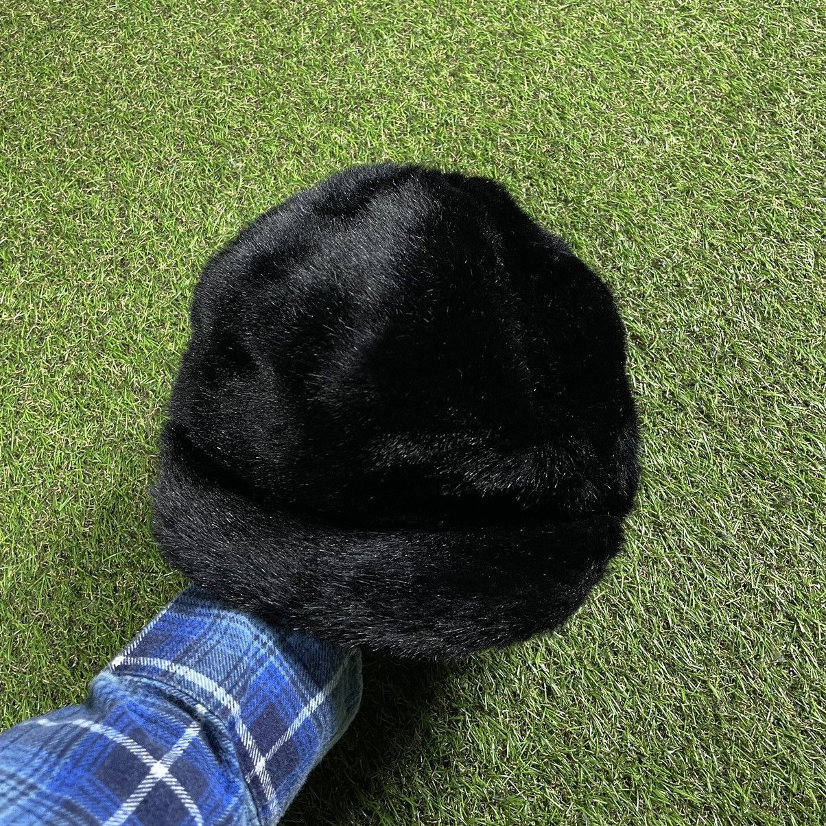 Vintage Vintage 90s Mohair Fuzzy Beanie Black Goth Alt Grunge OS Size ONE SIZE - 2 Thumbnail