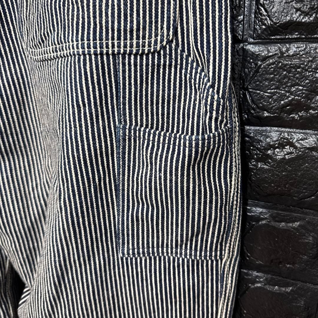 Samurai Jeans SAMURAI JEANS Hickory Painter Pants Bluee / White W38 Size US 35 - 7 Thumbnail