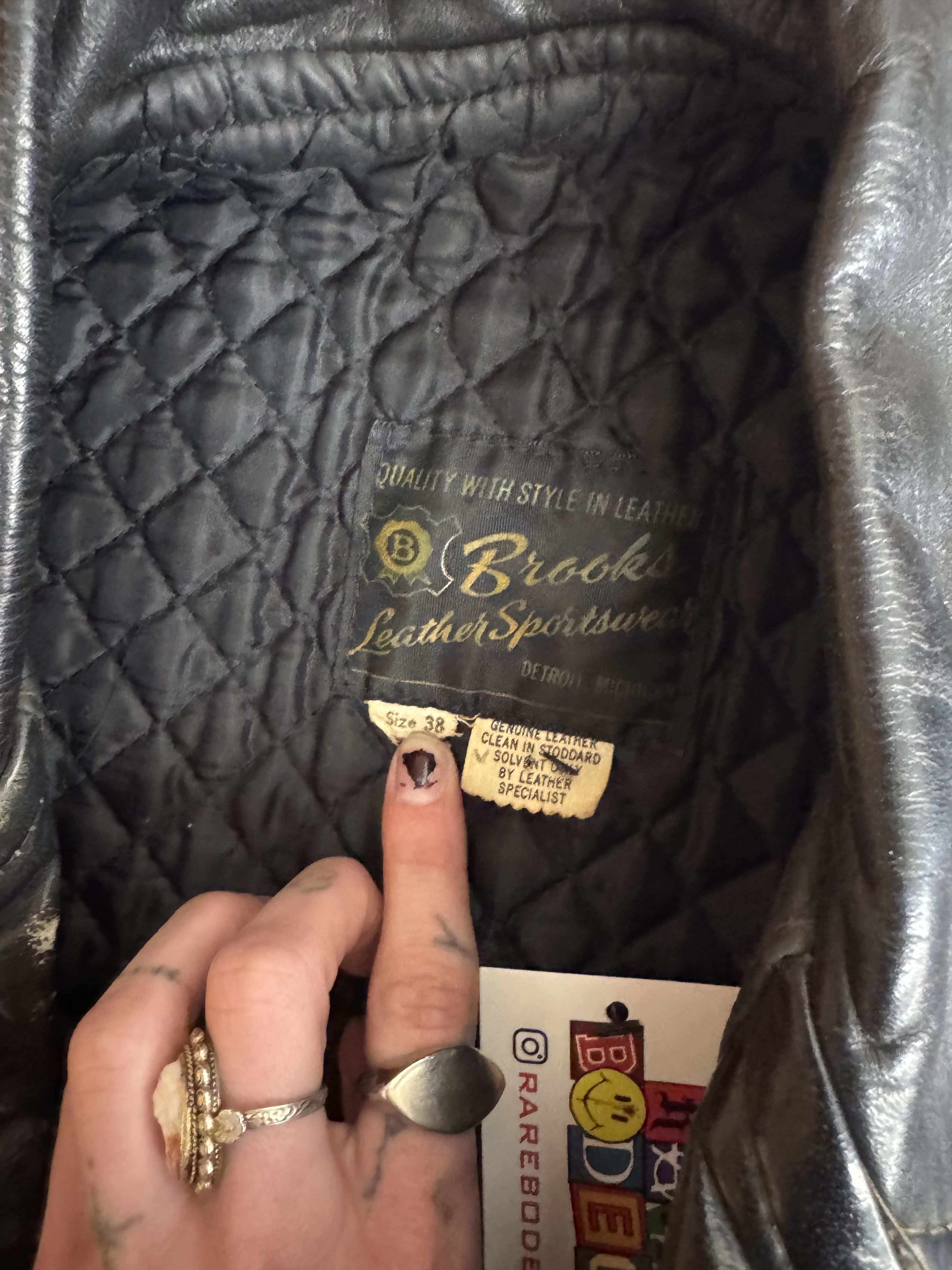 Other Vintage Brooks Leather Jacket Size US M / EU 48-50 / 2 - 4 Thumbnail