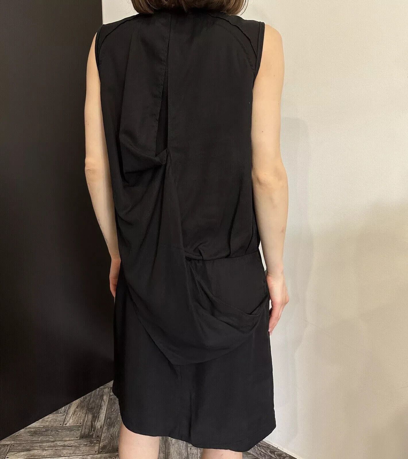 Acne Studios ACNE STUDIOS Twist Fluid Knee Dress ASYMMETRIC Avant garde Size XS / US 0-2 / IT 36-38 - 4 Thumbnail