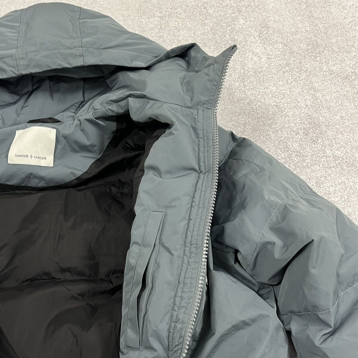 Samsoe Samsoe Blue Grey Samsoe Samsoe parka puffer jacket #winterjacket Size US L / EU 52-54 / 3 - 11 Thumbnail