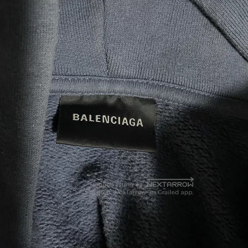 Balenciaga Balenciaga Embroidered zippered hooded cardigan distressed Size US XL / EU 56 / 4 - 3 Thumbnail