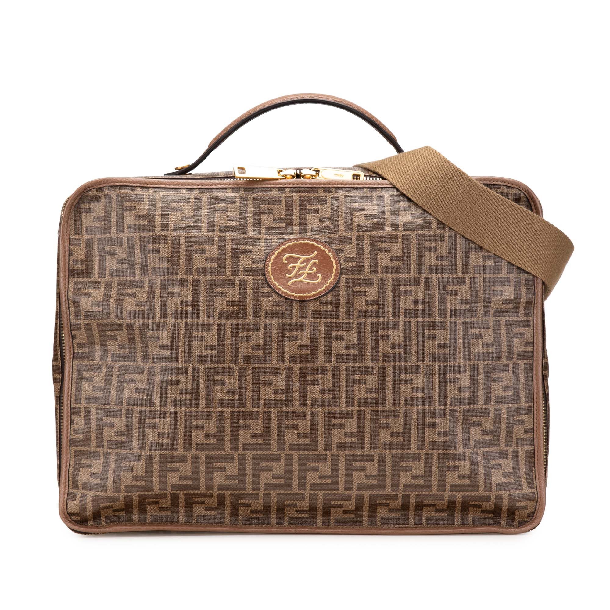 Fendi Zucca Coated Canvas Karligraphy Travel Bag Size ONE SIZE - 1 Thumbnail