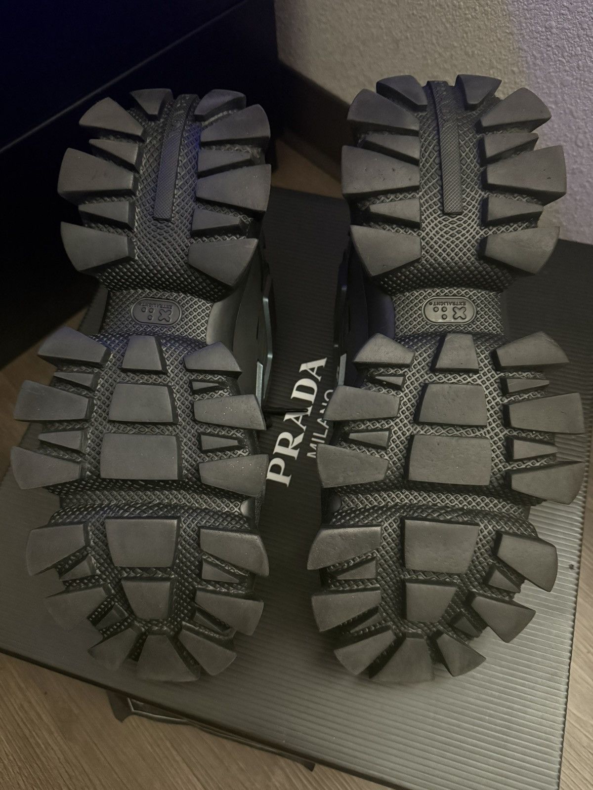 Prada Prada Cloudbust Thunder Black Iridescent Sneakers Size US 10 / EU 43 - 10 Thumbnail