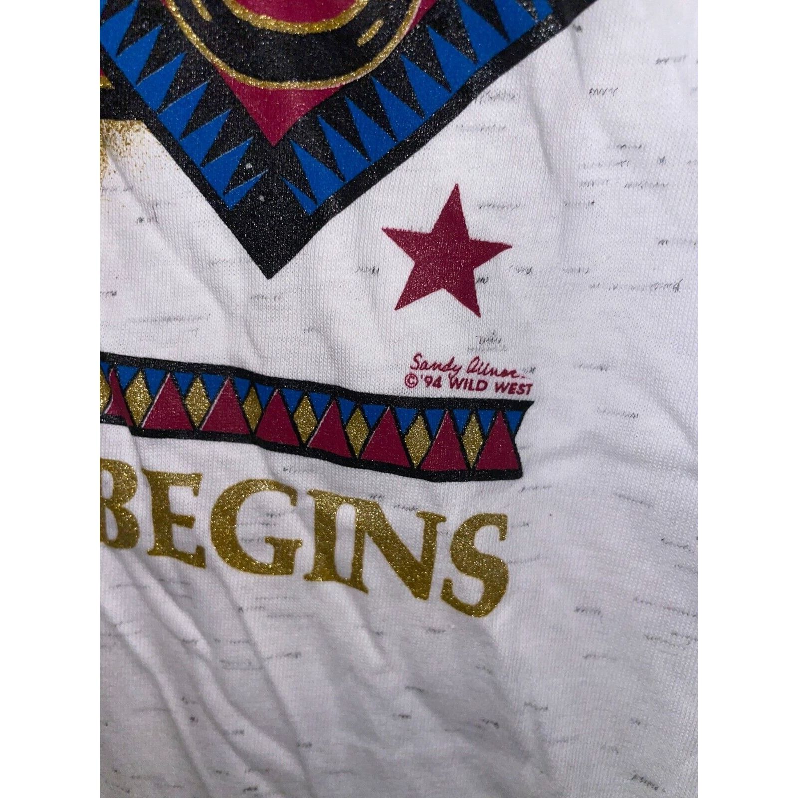 Vintage Vintage Texas Shirt Where The West Begins Cowboy Tee 90s Size US M / EU 48-50 / 2 - 6 Thumbnail