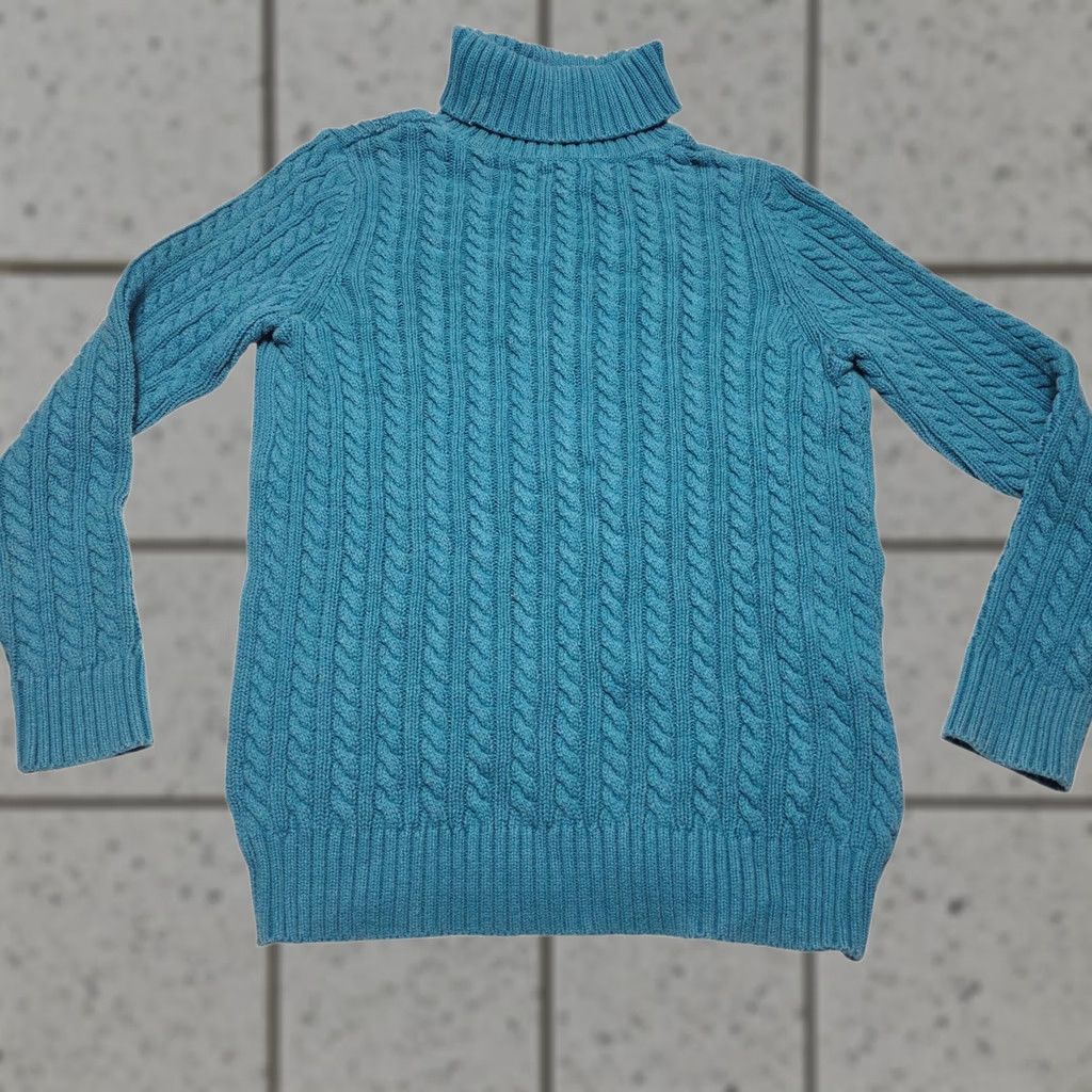 Croft & Barrow VINTAGE Croft & Barrow Sweater Women's Aqua Blue Knit Long Sleeve Pullover Medium 90s Size M / US 6-8 / IT 42-44 - 1 Thumbnail