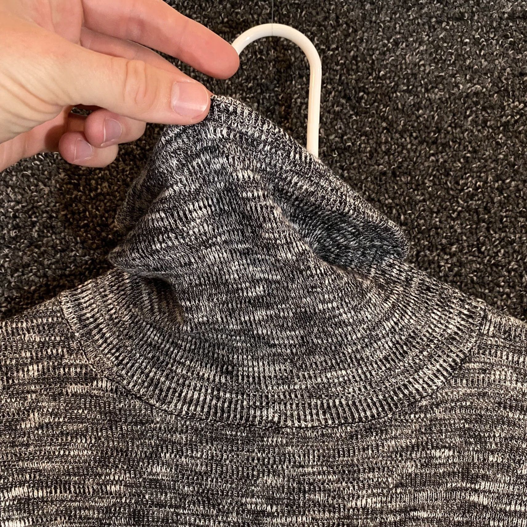 Anthropologie ANTHROPOLOGIE MOTH Sweater Women's Medium Gray Cowl Neck Turtleneck Knit Pullover Knitwear Bohemian Lightweight Size M / US 6-8 / IT 42-44 - 3 Thumbnail