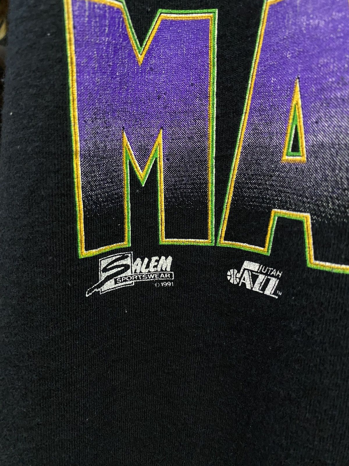NBA Vintage 90’s Salem Utah Jazz Karl Malone T-Shirt Large Size US L / EU 52-54 / 3 - 2 Thumbnail