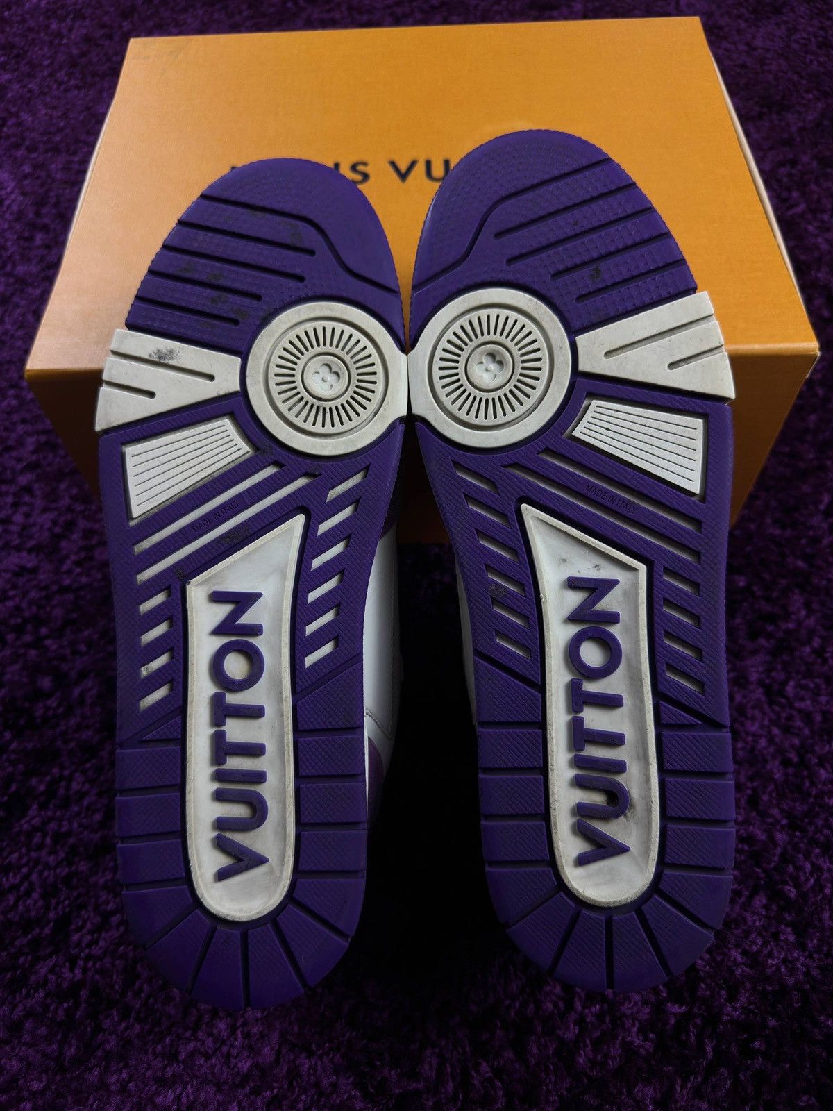 Louis Vuitton Louis Vuitton Trainer Purple/White Size US 10 / EU 43 - 4 Thumbnail