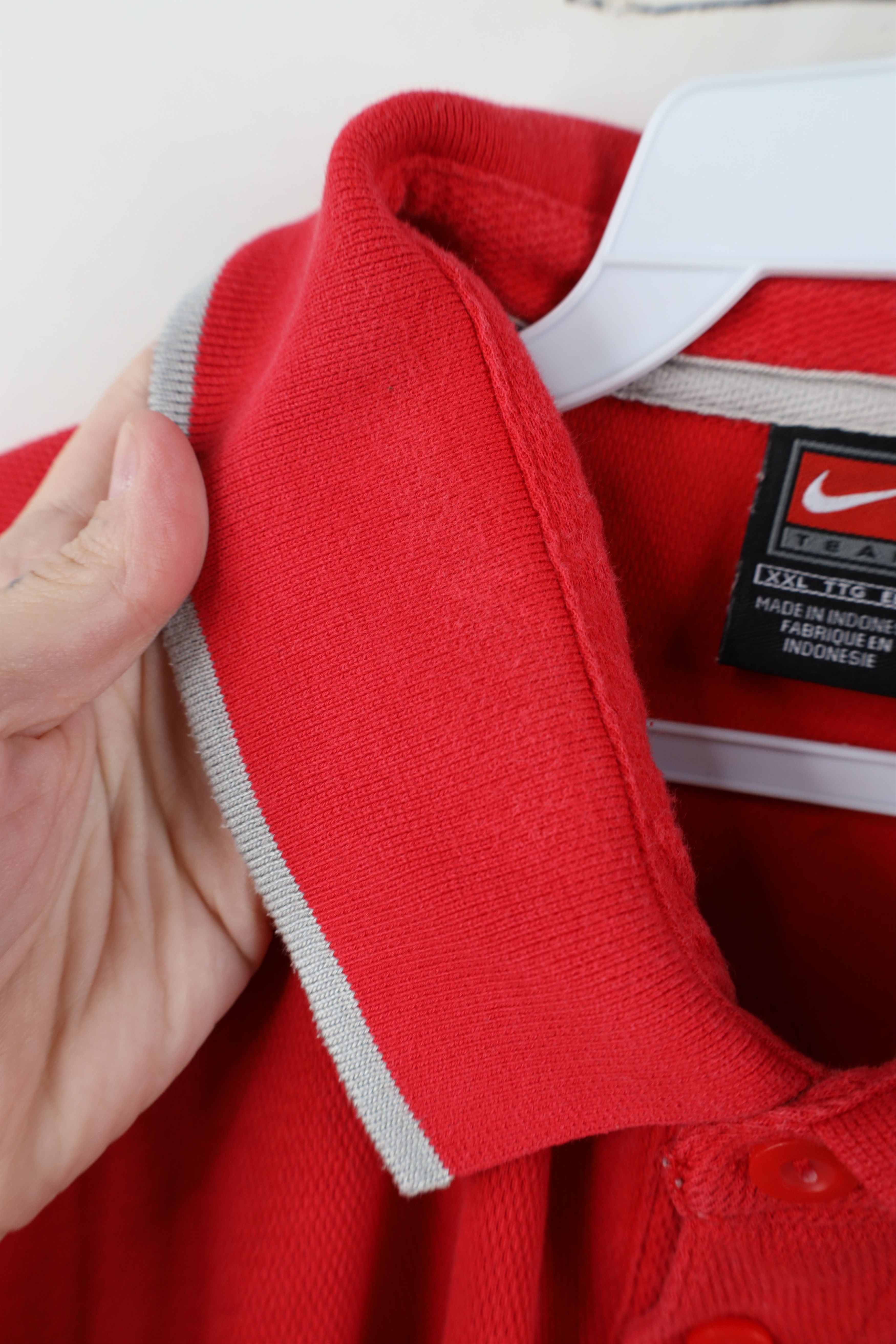 Nike Vintage Nike Mini Swoosh Ohio State University Knit Polo Size US XXL / EU 58 / 5 - 8 Thumbnail
