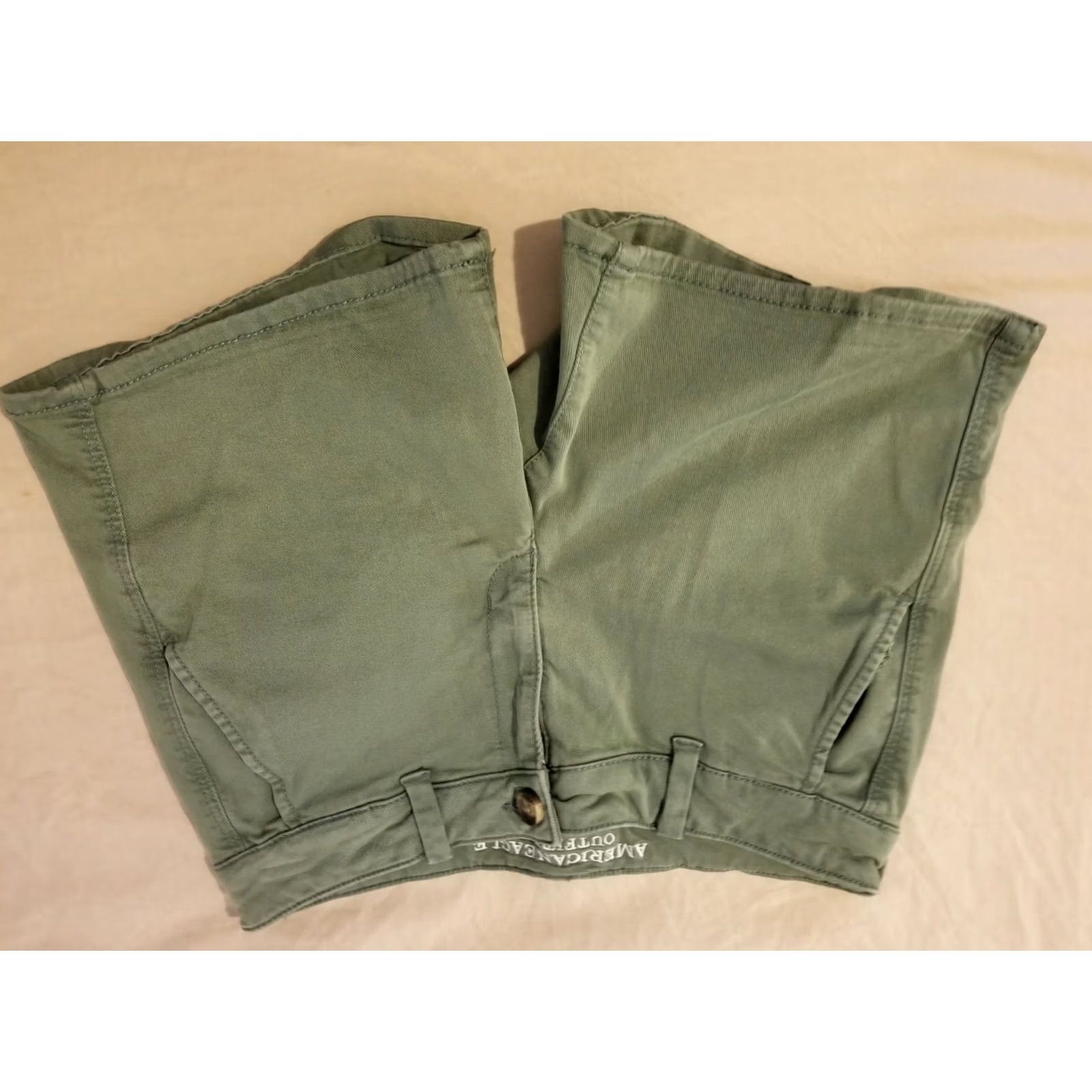 American Eagle Outfitters Womens American Eagle Outfitters Khaki Shorts 6 Cotton Chino Stretch Size 28" / US 6 / IT 42 - 2 Thumbnail
