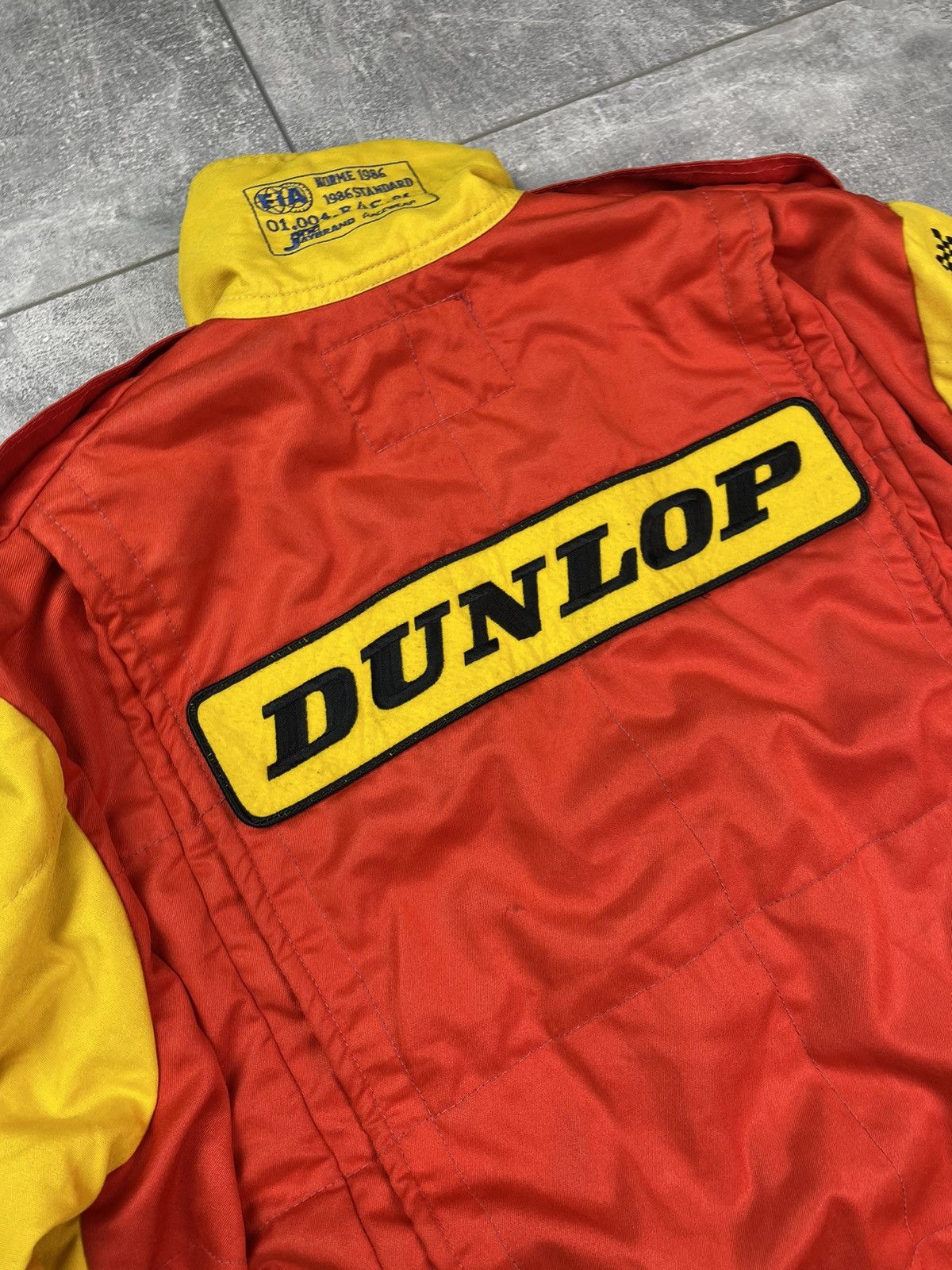 Dunlop × Ford Vintage 1986 Ford Dunlop Racing Spidi Suit Costume Size US M / EU 48-50 / 2 - 8 Thumbnail