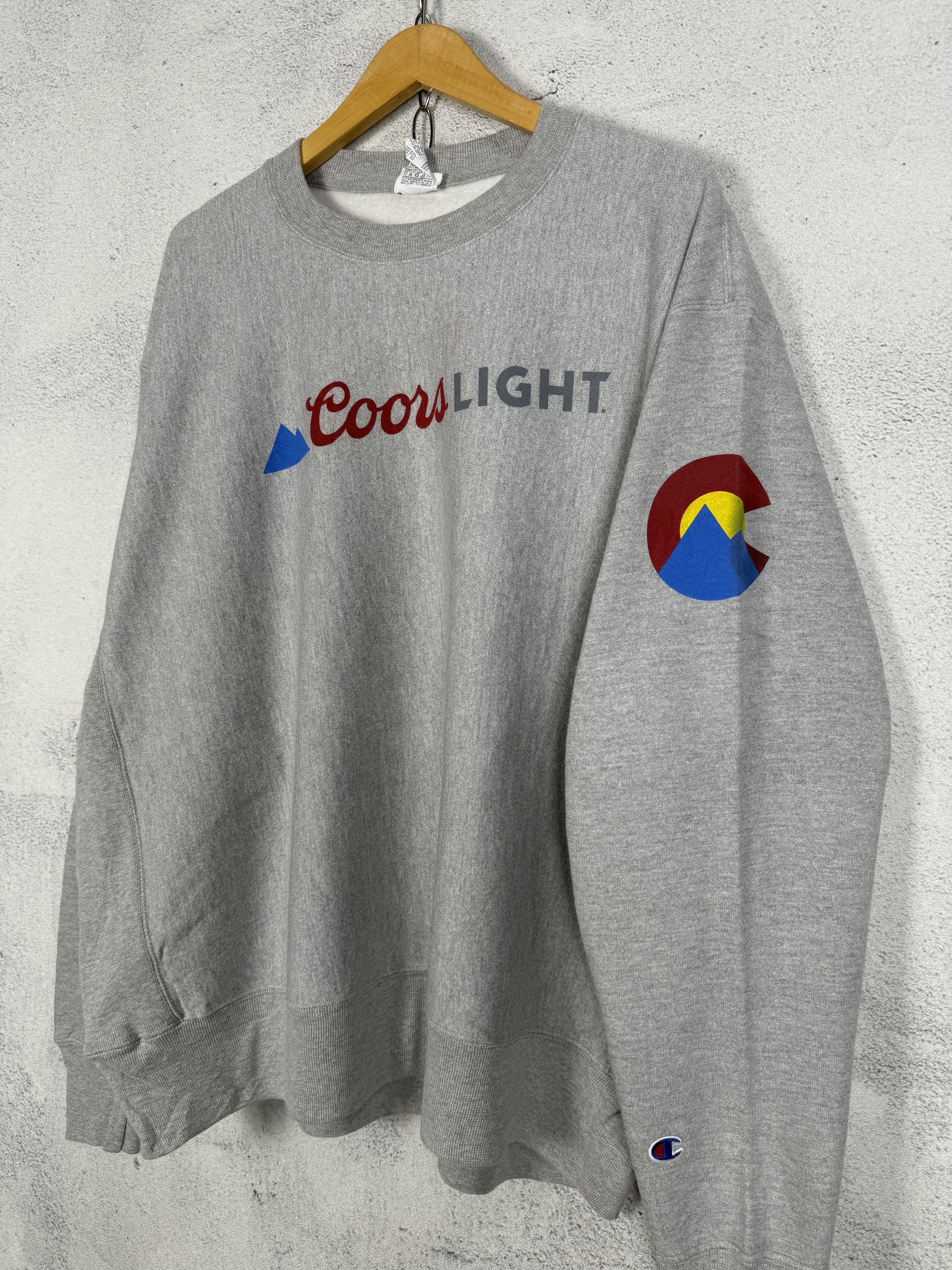 Champion Champion Reverse Weave Coors Light Sweatshirt Crewneck Size US XL / EU 56 / 4 - 2 Thumbnail