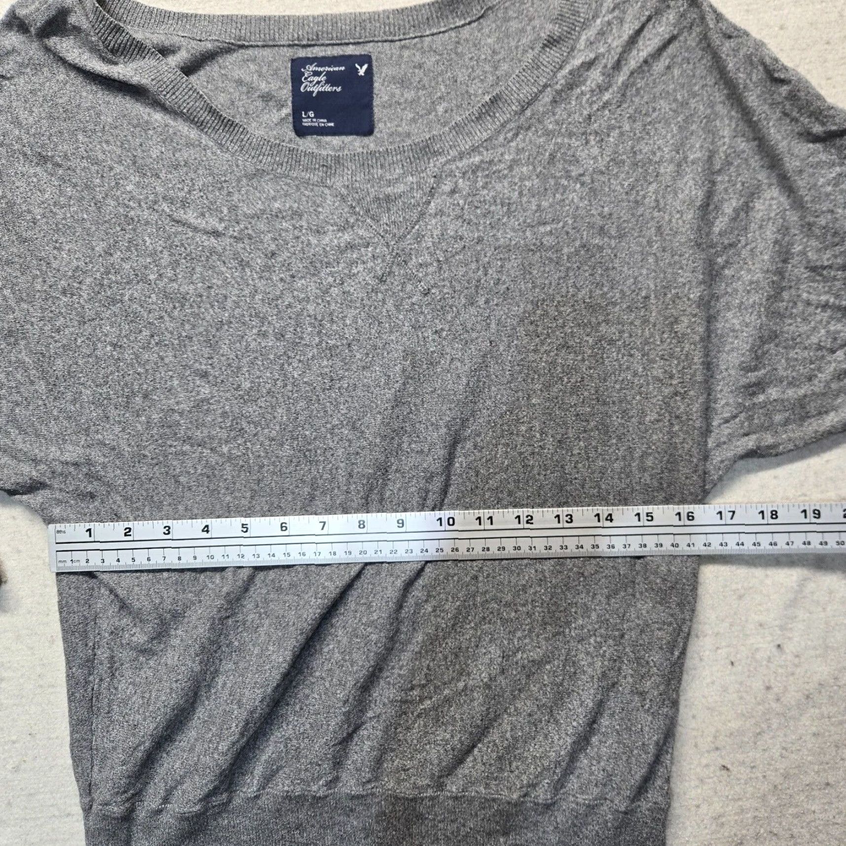 American Eagle Outfitters American Eagle Lightweight Gray Pullover Sweater Women's Large Size L / US 10 / IT 46 - 4 Thumbnail
