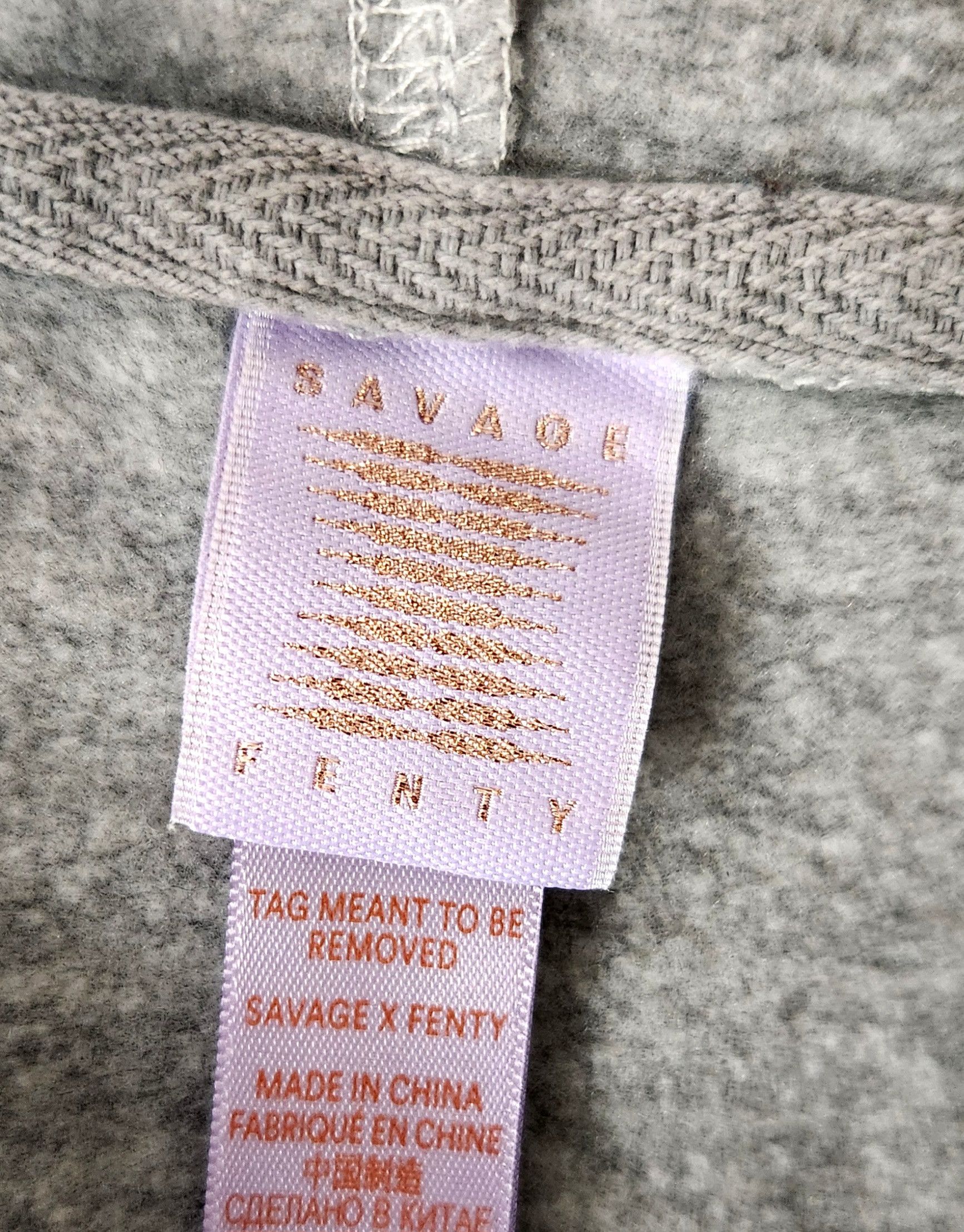 Fenty × Rihanna Savage X Fenty Jumpsuit Women SZ Large Gray Hooded Forever Size 32" / US 10 / IT 46 - 7 Thumbnail