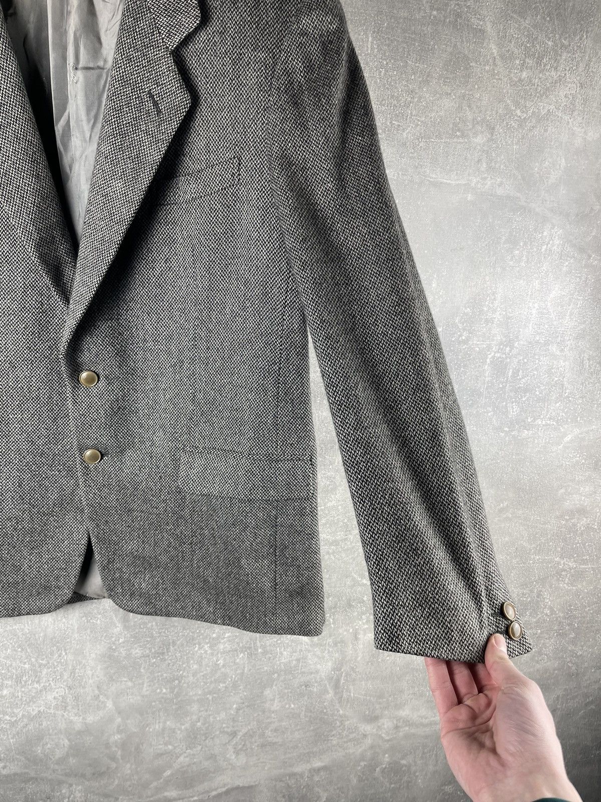 Yves Saint Laurent Yves Saint Laurent Rive Gauche Wool Cashmere Blazer Jacket Size 52R - 5 Thumbnail