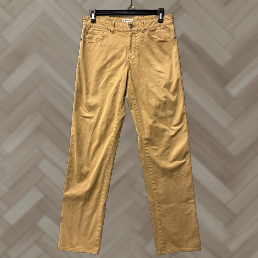 Peter Millar PETER MILLAR MENS PANTS GOLF 33x35 DARK GOLD 5-POCKET /167-18 Size US 33 - 1 Thumbnail