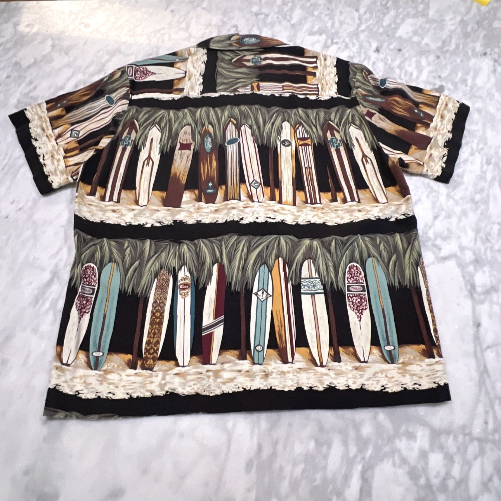 Vintage Kalaheo Hawaiian Shirt Men’s M Surf Boards All Over Button Up Size US M / EU 48-50 / 2 - 6 Thumbnail