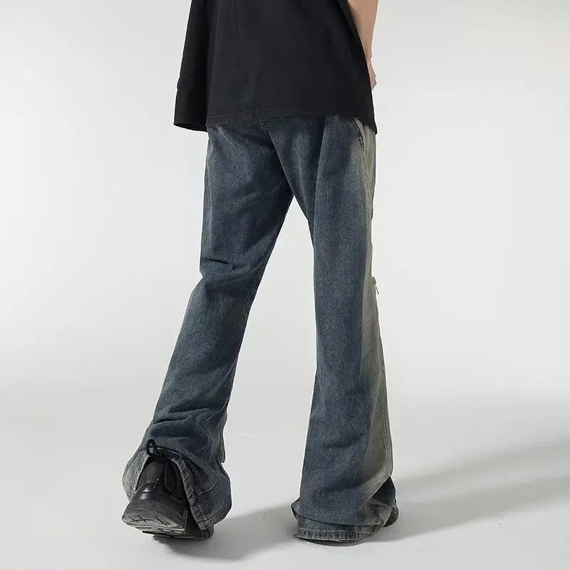 Japanese Brand × Jean Retro loose straight leg micro flared jeans Size US 32 / EU 48 - 4 Thumbnail