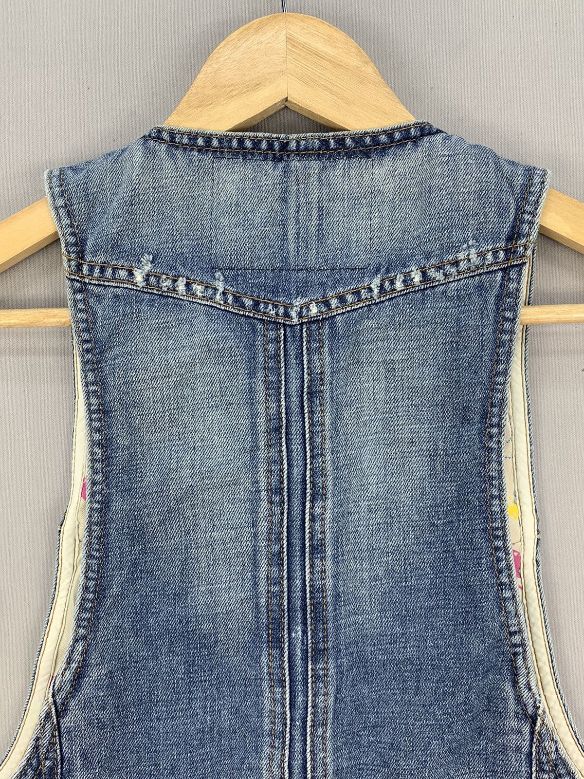 Fiorucci Fiorucci Denim Vest Jacket Size S / US 4 / IT 40 - 6 Thumbnail