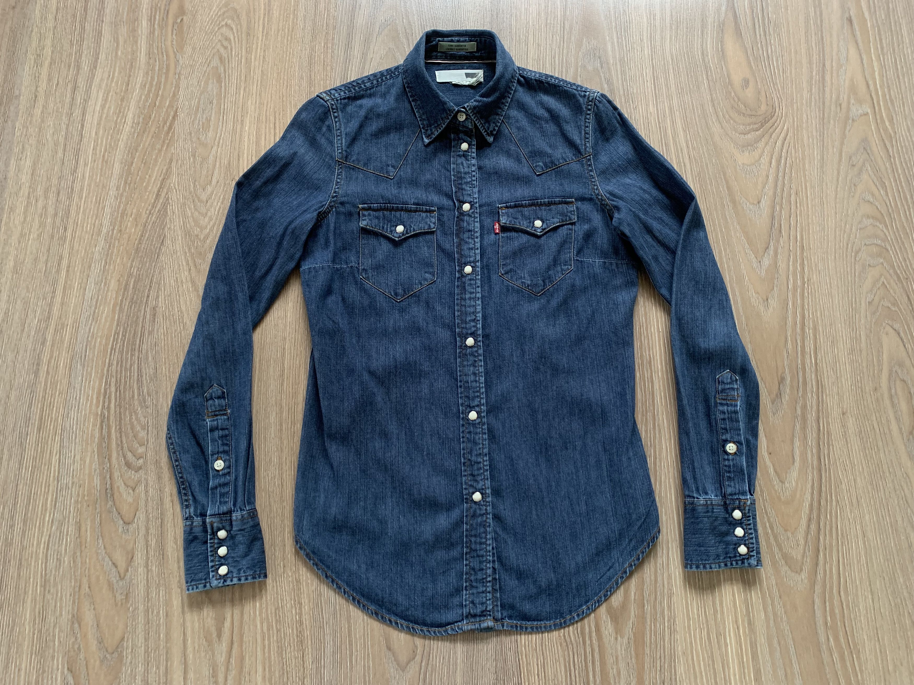 Levi's Levis Womens Denim Long Sleeve Shirt Size XS / US 0-2 / IT 36-38 - 2 Thumbnail