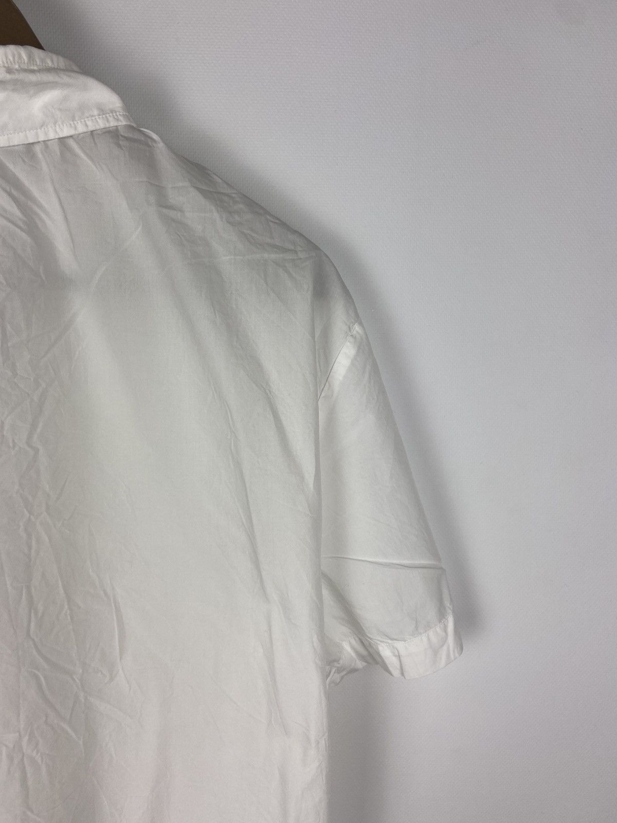 John Galliano Galliano Womens Collared White Button Shirt Logo Luxury Size XS / US 0-2 / IT 36-38 - 13 Thumbnail