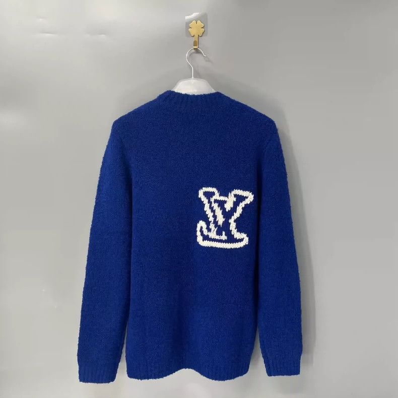 Louis Vuitton Louis Vuitton Blue Teddy Sweater 2501-Nextarrow Size US M / EU 48-50 / 2 - 2 Thumbnail