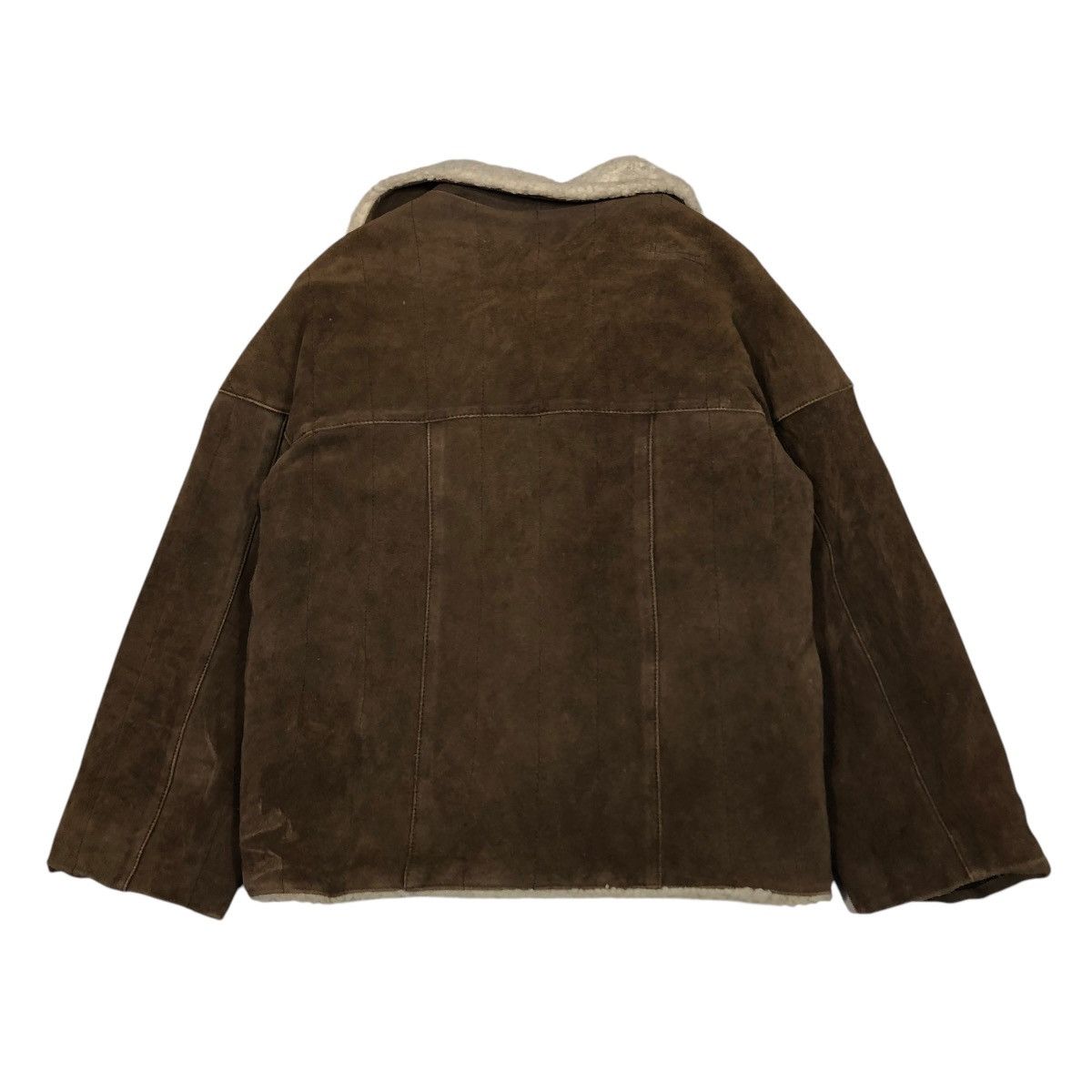 Japanese Brand VINTAGE BIKER LEATHER JACKET SHEARLING UNBRAND ISSEY MIYAKE Size US M / EU 48-50 / 2 - 2 Thumbnail