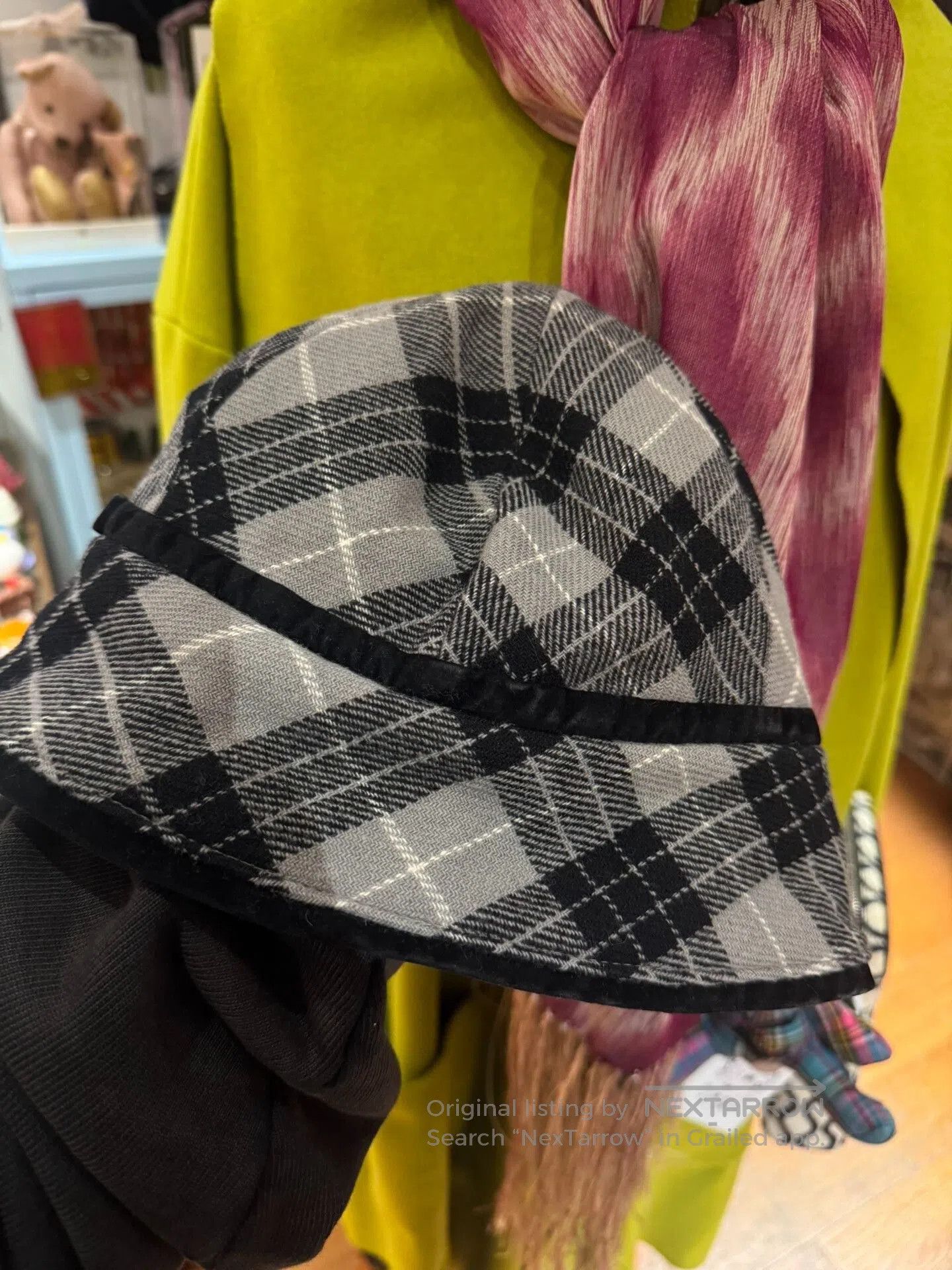Vivienne Westwood Vivienne Westwood Black Plaid Bucket Hat. Size ONE SIZE - 2 Thumbnail