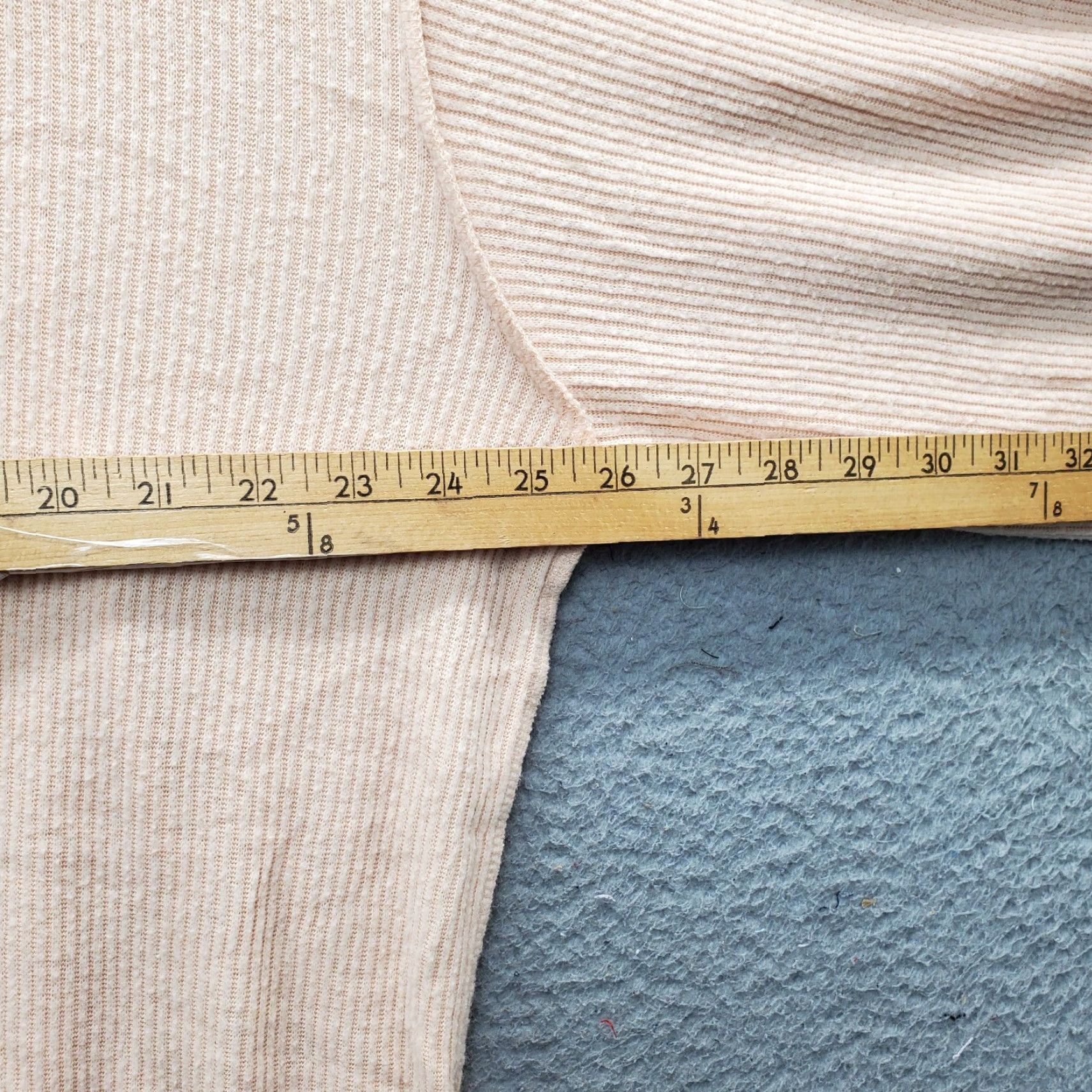 Vintage We The Free Sweatshirt Womens S Tan Ribbed Cuff & Hem Boat Neck Pullover Size S / US 4 / IT 40 - 5 Thumbnail