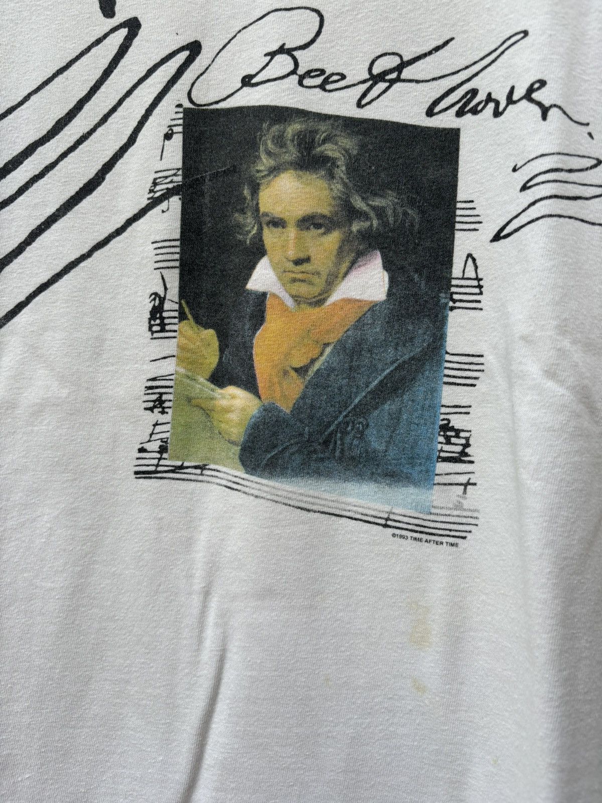 Vintage VERY RARE! Vintage 1993 Art Beethoven Promo Hanes Orchestra Size US XL / EU 56 / 4 - 4 Thumbnail
