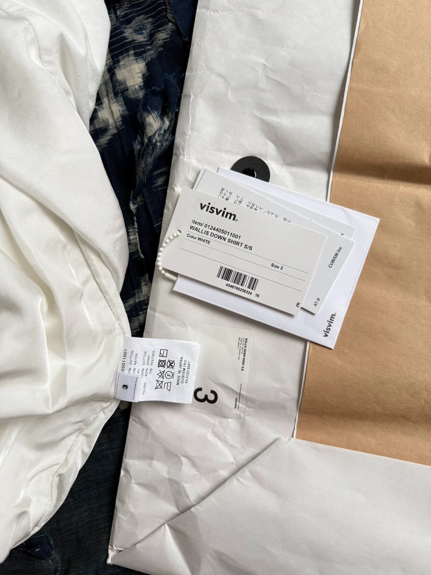 Visvim VISVIM 24AW WALLIS DOWN SHIRT White Size 3 Friends & Family Size US L / EU 52-54 / 3 - 9 Thumbnail