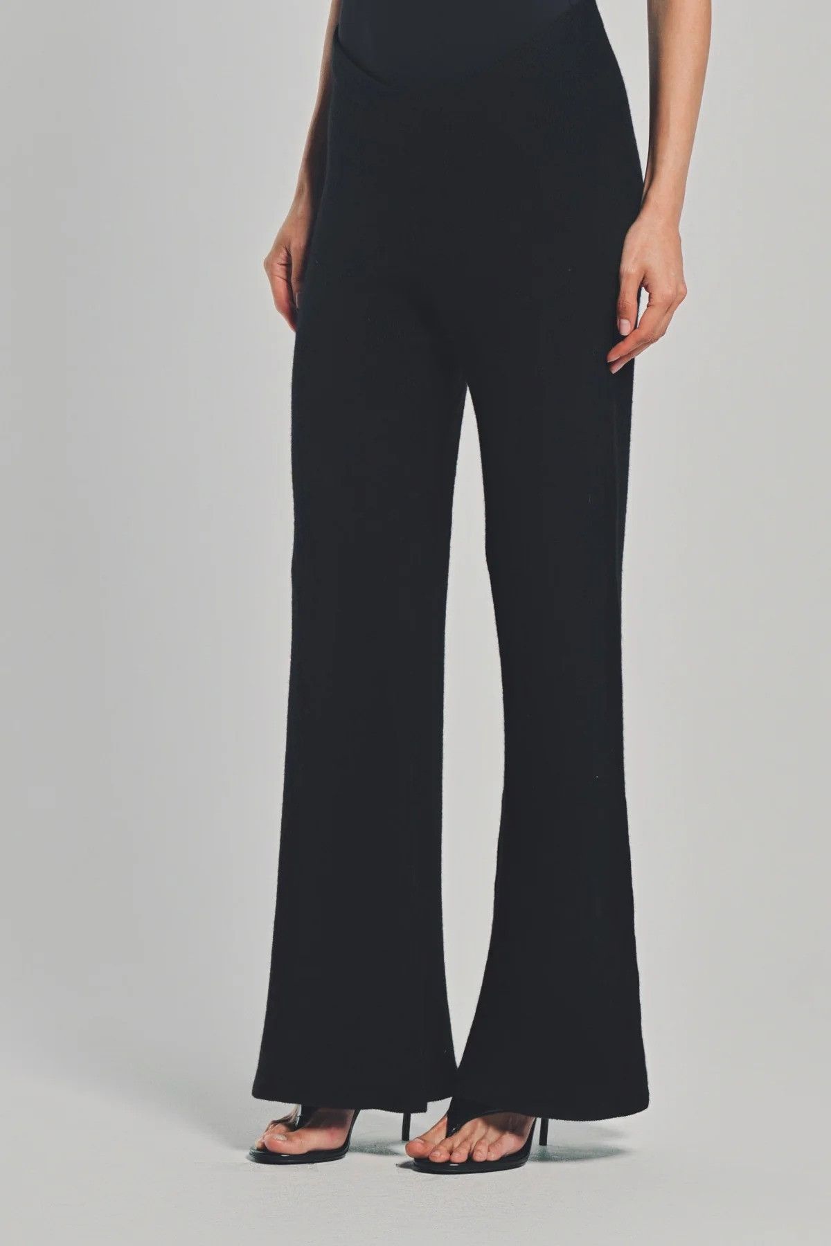The Elder Statesman $895 The Elder Statesman Delicash Black Flare Pant Size 34" / US 12 / IT 48 - 4 Thumbnail