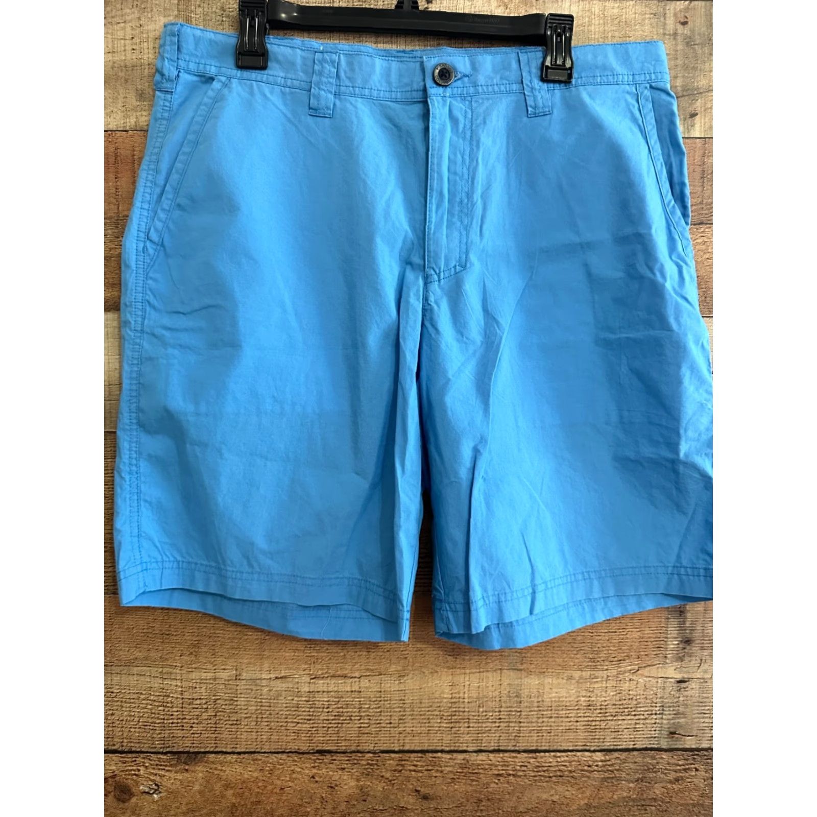 Vintage Columbia Shorts Mens 36x10 Light Blue Outdoor Hiking Camping Casual Light Cargo Regular Belt Loops Pockets Cotton Cotton Solid Size US 36 / EU 52 - 2 Thumbnail