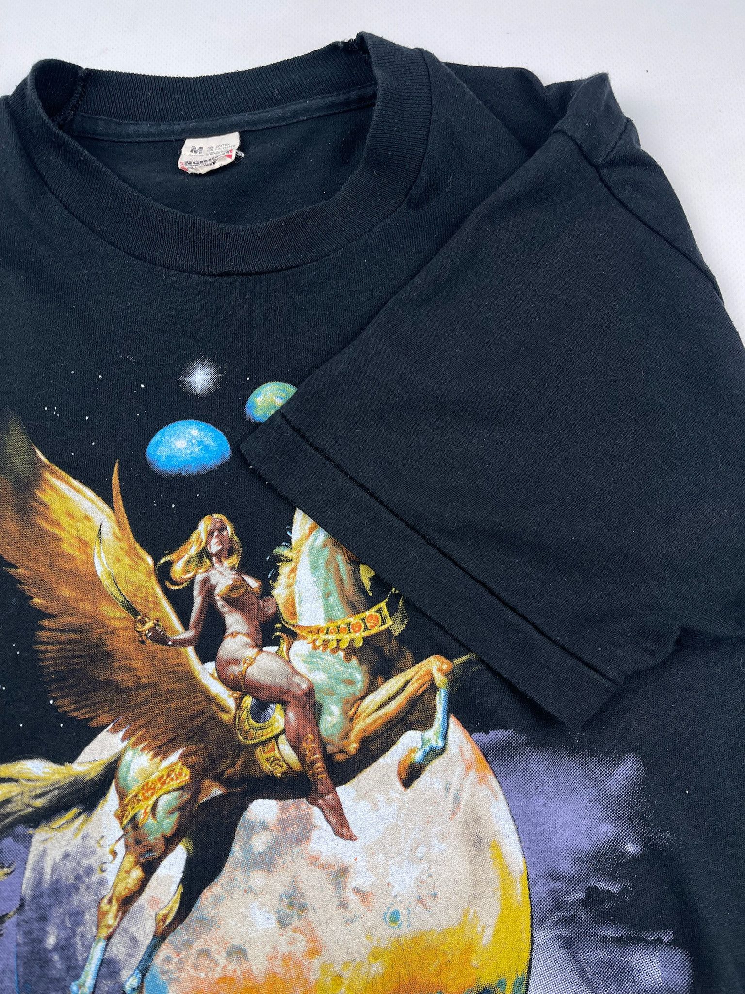 Vintage Vintage 1985 Boris Vallejo tShirt nude girl sexy women Size US L / EU 52-54 / 3 - 8 Thumbnail