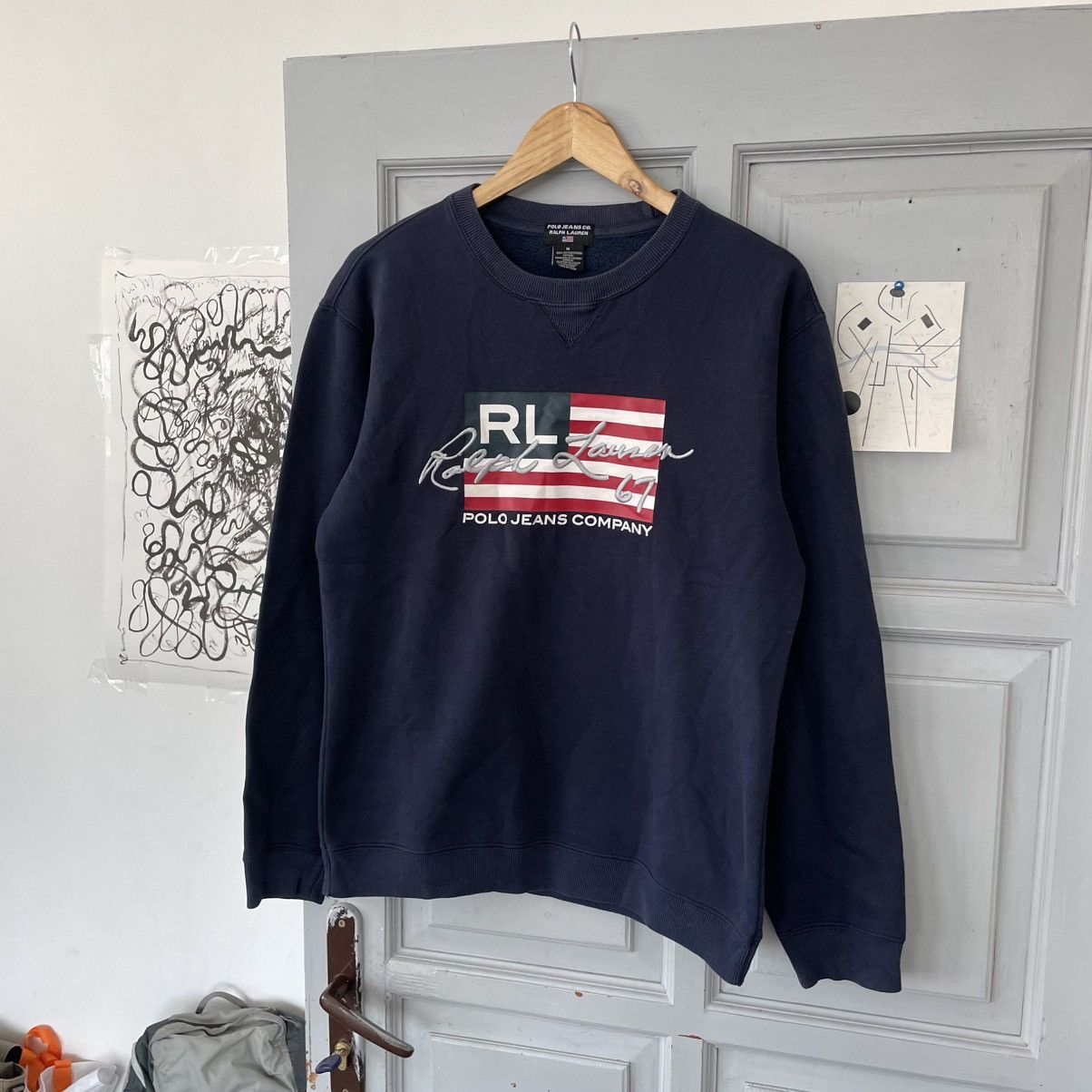 Polo Ralph Lauren Vintage Polo Ralph Lauren USA American Big Logo Flag y2k Size US M / EU 48-50 / 2 - 3 Thumbnail