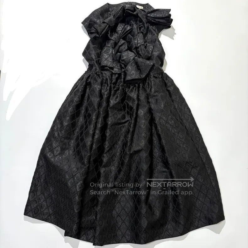 Comme des Garcons Comme Des Garcons Black retro jacquard bow dress Size S / US 4 / IT 40 - 1 Thumbnail