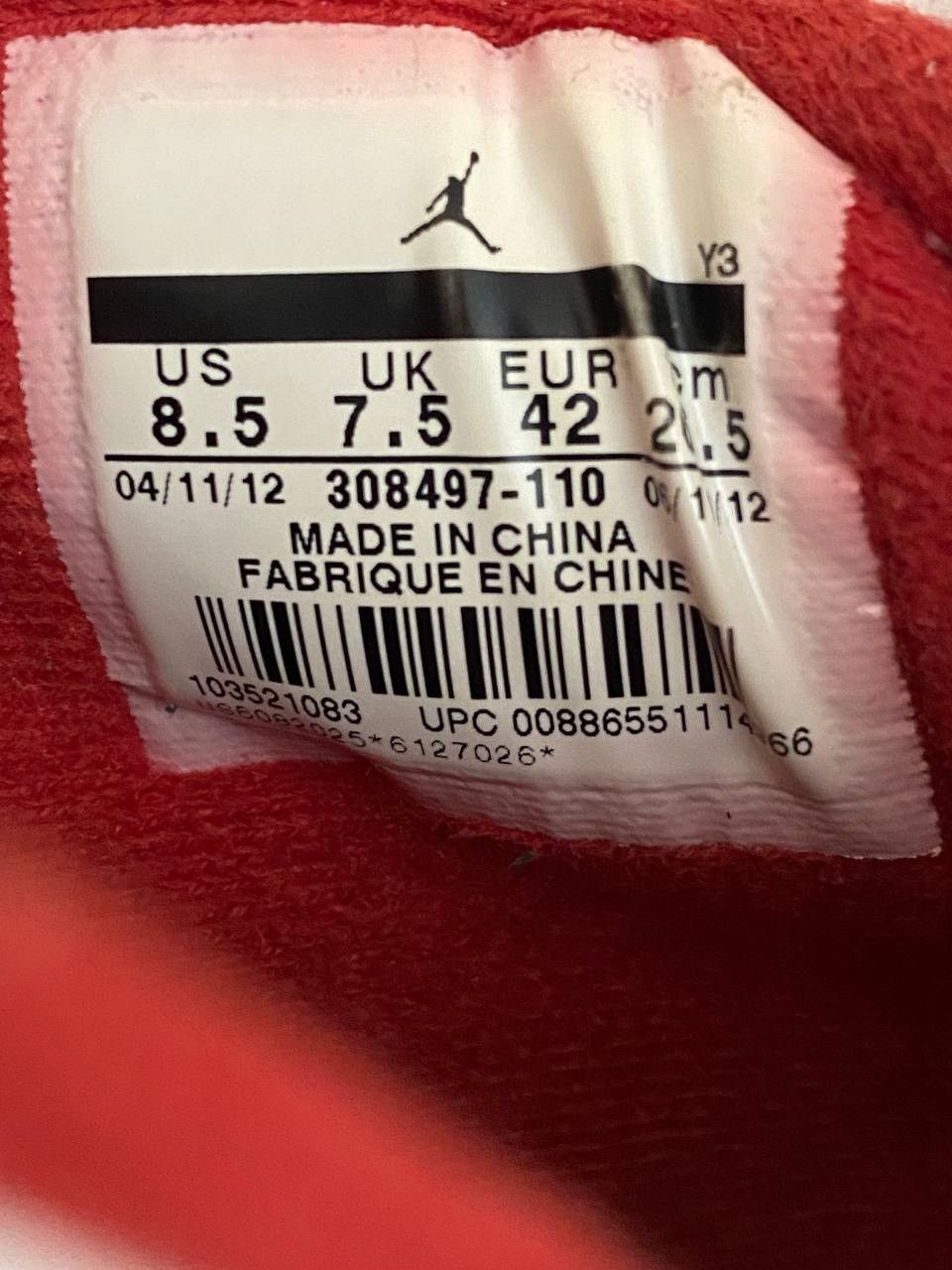 Jordan Brand × Nike × Vintage 📌Nike Air Jordan 4 Retro “Fire Red” 2012 Sneakers 308497-110 Size US 8.5 / EU 41-42 - 12 Thumbnail