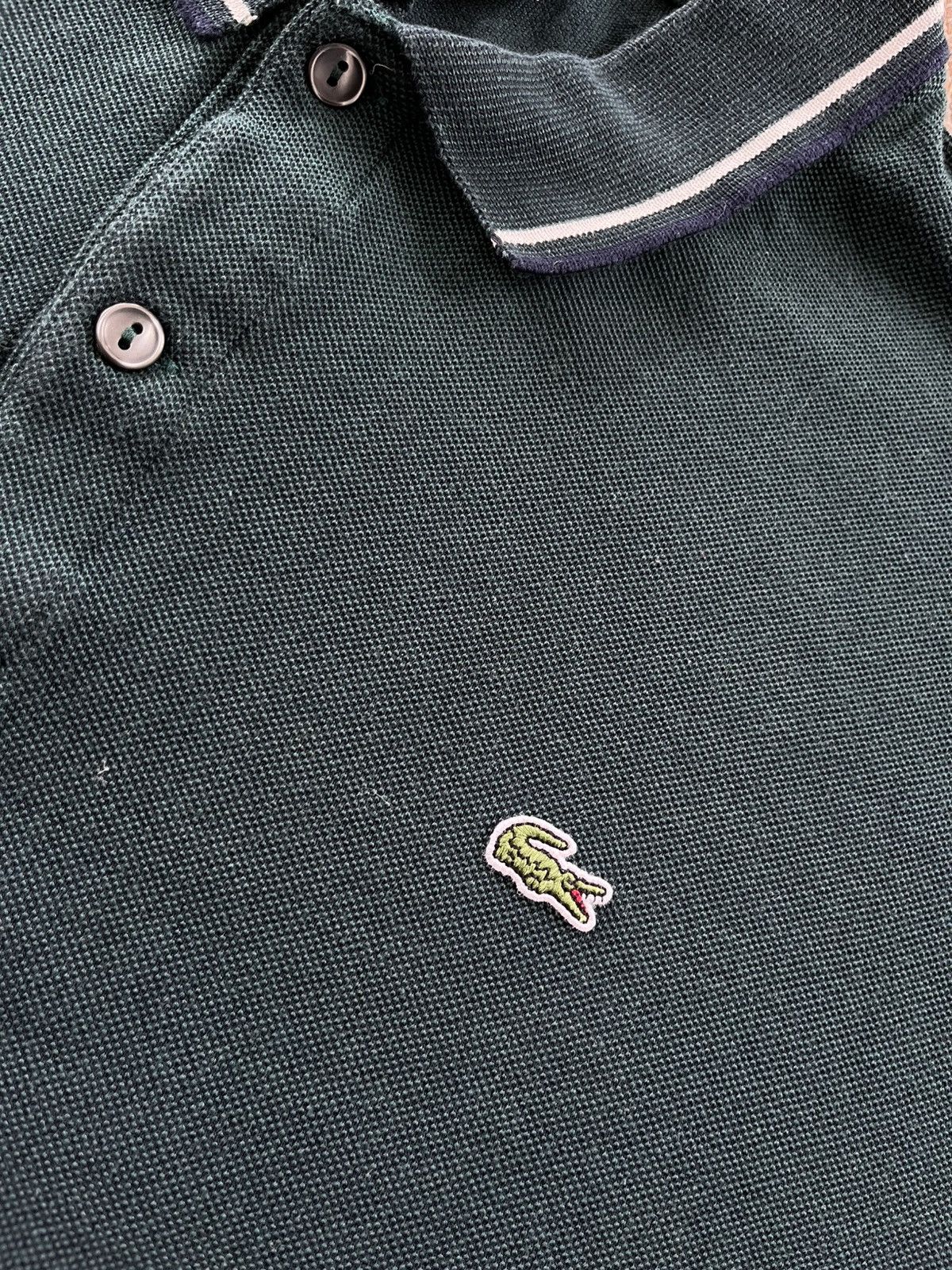 Lacoste Vintage Lacoste Rugby Shirt Green Minimalist Small Logo Y2K Size US XXL / EU 58 / 5 - 8 Thumbnail