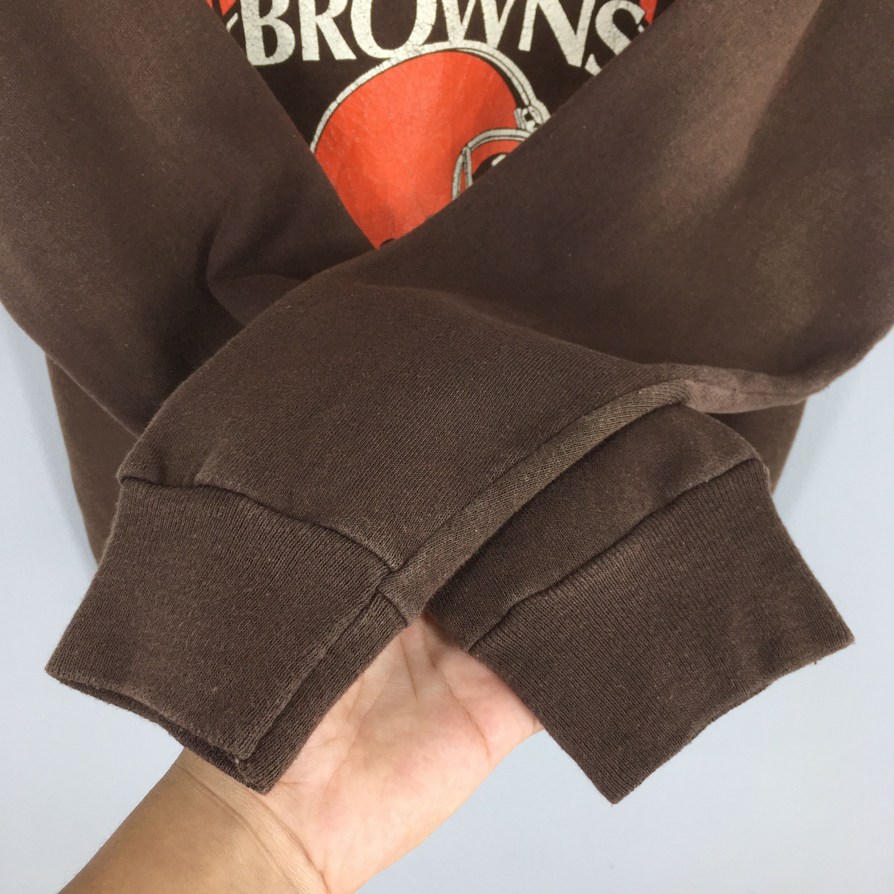 Champion Vintage 80s Champion Cleveland Browns NFL Sweatshirt XL Size US XL / EU 56 / 4 - 4 Thumbnail