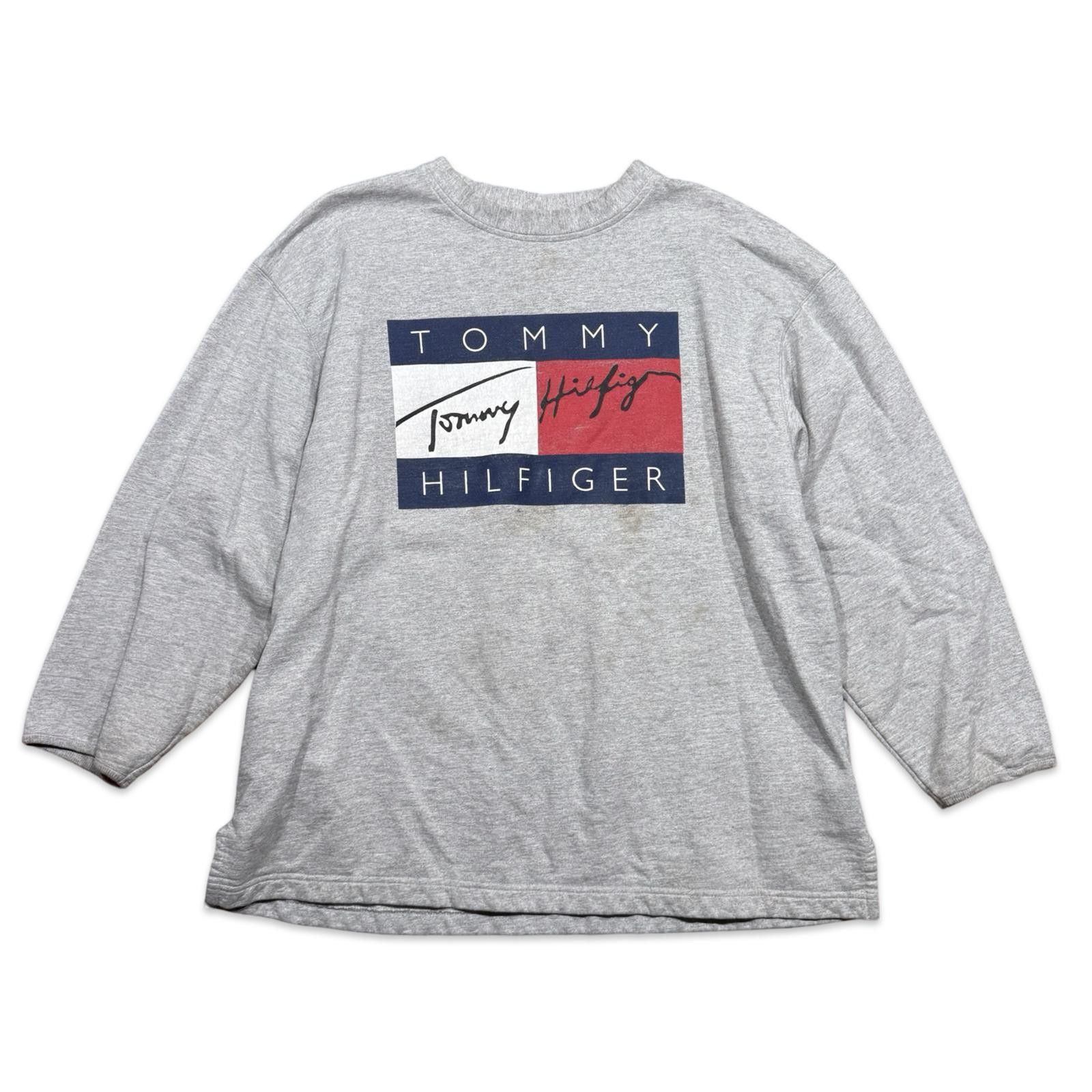 Tommy Hilfiger Tommy Hilfiger Vintage Long Sleeve Pullover Crewneck Size US XL / EU 56 / 4 - 1 Thumbnail