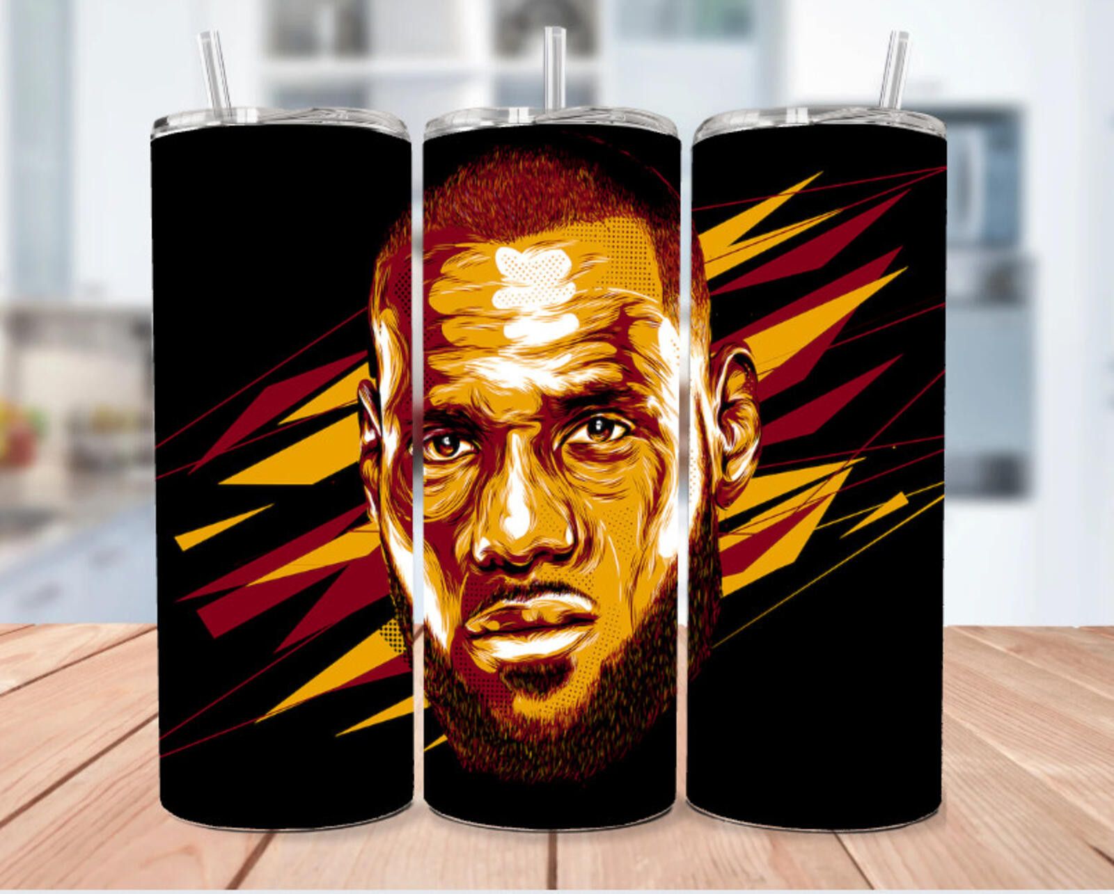 The Unbranded Brand LeBron James Stainless Steel - 20 Oz Cavaliers Face/Stare Size ONE SIZE - 1 Thumbnail