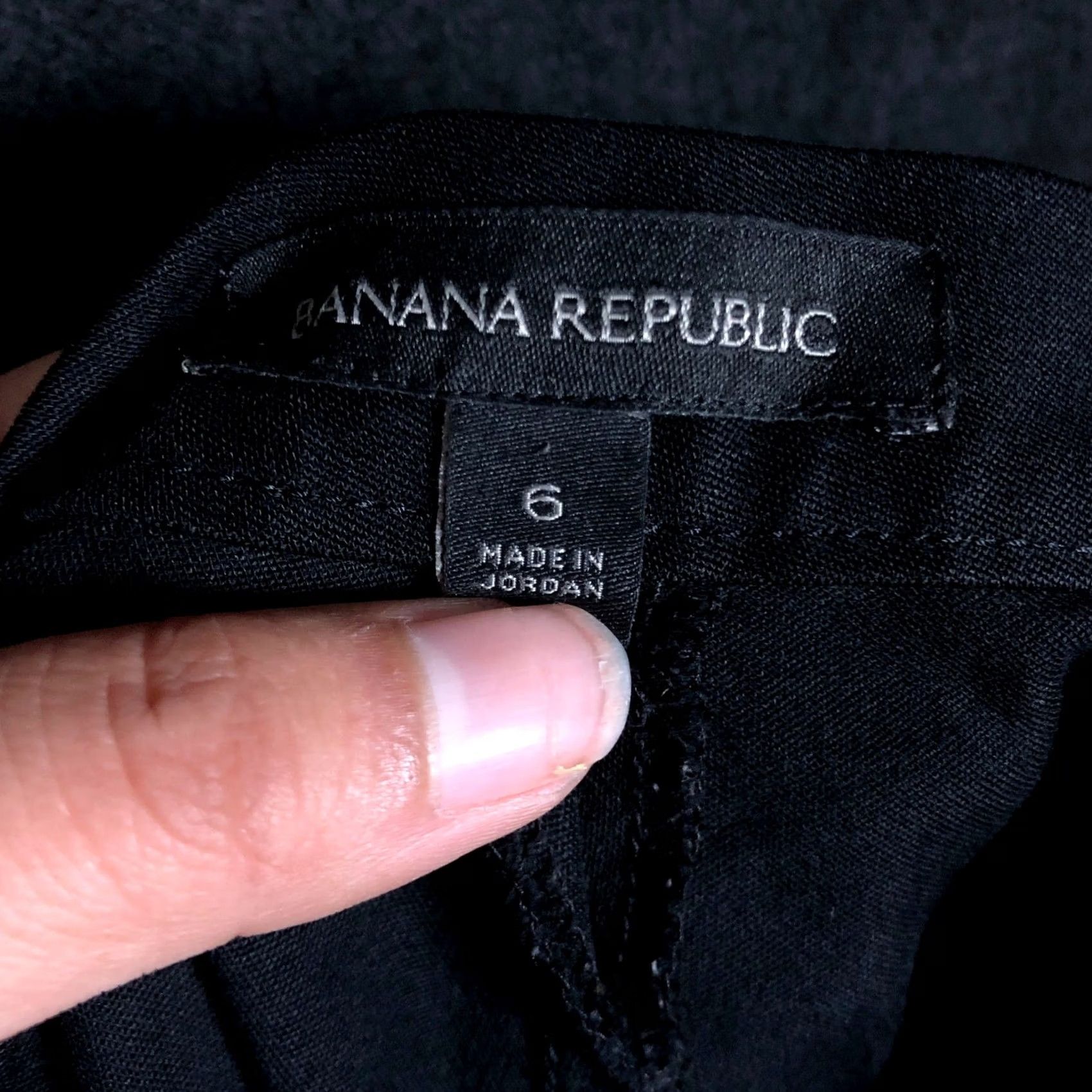 Banana Republic Banana Republic Womens Pants Black Devon Mid Rise Pull On Side Zip Stretch 6 Size 28" / US 6 / IT 42 - 4 Thumbnail